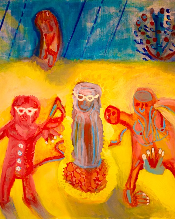 🎭 Le Théâtre de la Vie, Huile sur toile, (100 × 150 cm)
Grotesque, tendresse, humanité.
Les émotions s’exposent, se transforment.
La couleur devient respiration.
#artprocess #peinturecontemporaine #théâtredelavie #fragilité #atelierdartiste #patrickbonne