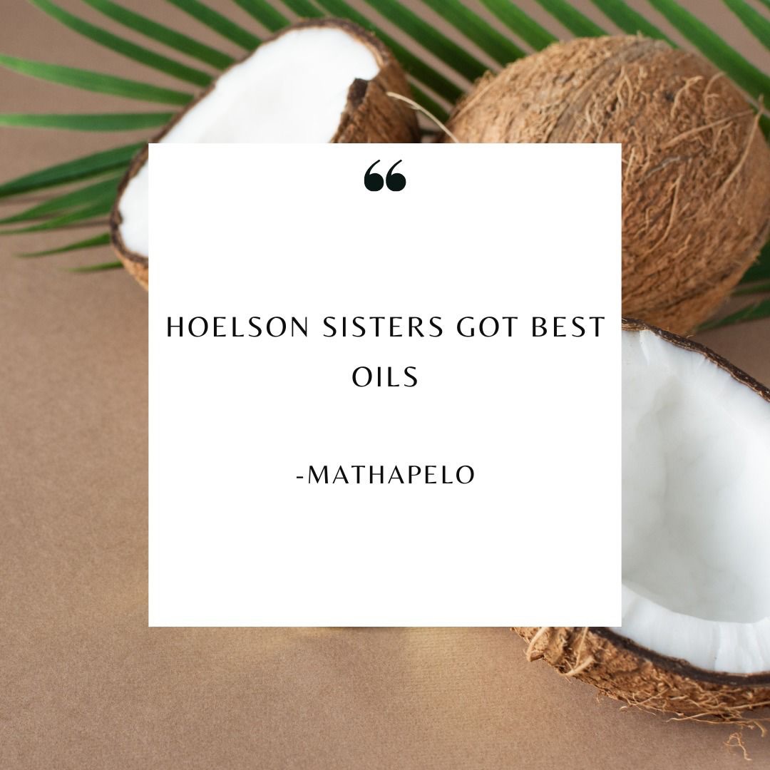 💫 “Hoelson Sisters got best oils.” - Mathapelo
Thank you for the love, Mathapelo - we’re so proud to create products you trust, love, and come back to.
#HoelsonSisters #BestOils #GlowingReviews #NaturalSkincare #CustomerLove