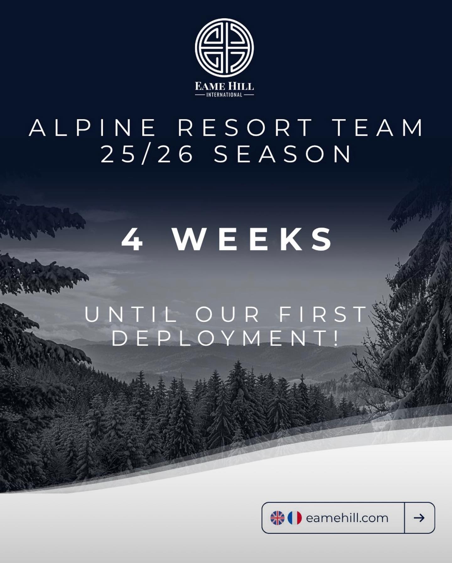 ⏳ 4 Weeks to Go until the Winter Season 25/26 Begins!
We’re just four weeks away from the first Alpine Resort Team deployment of the season, kicking off in Val Thorens, the highest ski resort in Europe.
This year, we’re also taking our new recruits out for their in-resort training, preparing them to join our experienced teams delivering event safety, medical response, and crowd management across the Alps.
See you soon Valthorens 🇫🇷
One Team. Many Peaks. 🗻
#eamehillInternational #alpineresortteam #valthorens #winterseason #eventsafety #medicalresponse #crowdmanagement #riskmanagement #operations #winter25 #teamtraining #eamehill
