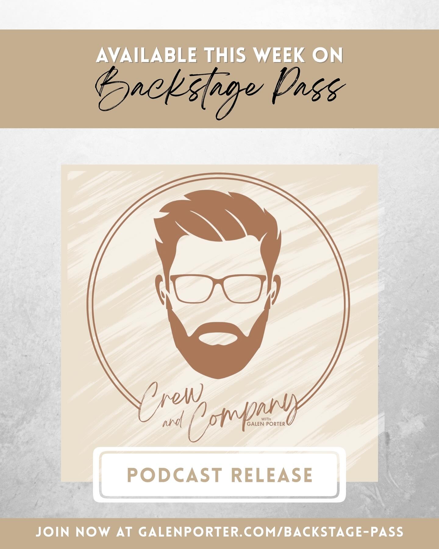 Hey guys! This Wednesday 11/5 I’m releasing the next episode of my new Crew and Company Podcast, featuring a very special guest @matthewjonesmusic - a fellow New England based, CCM Artist and Worship Leader with a heart that’s all in for Jesus and spreading the Gospel! We had a blast digging into Matthew’s musical journey, including the inspiring story of how God called him out into a solo career after spending many years as the front man for the band, Right Hand Shade - and the amazing opportunities that followed!
There’s great heaps of fellowship, encouragement, and testimonies coming your way, so don’t miss it! And be sure to check out Matthew’s page for more engaging and uplifting music, especially his newest single “Wherever I Go” available now everywhere you get your music! God bless and keep fighting the good fight! 🙌
_____________________________________________
If you’re not yet a part of my Backstage Pass membership and would like to join, just click the link in my Bio and follow the sign up process. And be sure to follow me @galen.porter for more encouraging and inspiring music, and regular updates on upcoming projects!
