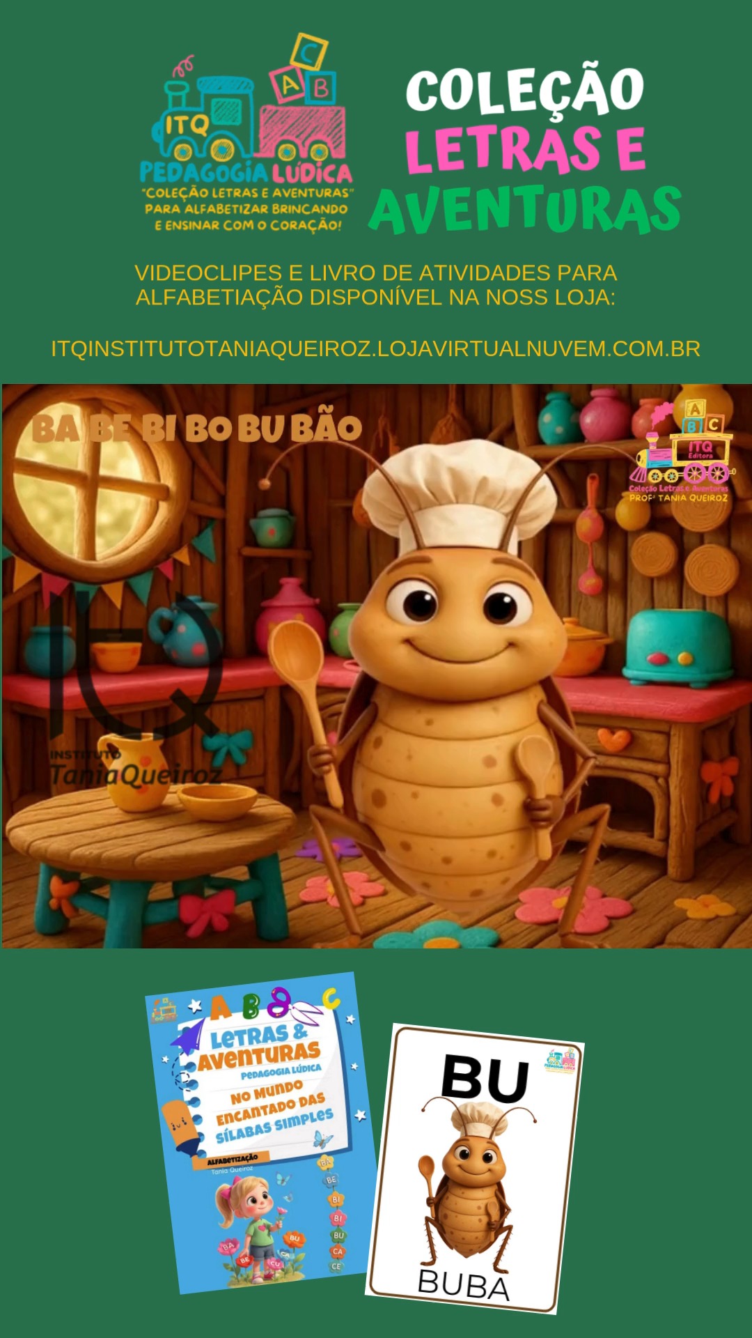Cantar e aprender — tudo ao mesmo tempo!
Videoclipes musicais transforma o aprendizado em uma experiência viva e encantadora.
A alfabetização ganha vida com personagens fofos, canções cativantes e histórias que ajudam as crianças a memorizar sons, reconhecer sílabas e despertar o amor pelas letras.
A união entre sílabas, imagem e música cria conexões profundas no cérebro infantil — fortalecendo a atenção, a memória auditiva e a consciência fonológica, bases essenciais para uma alfabetização sólida e prazerosa.
Quando o aprendizado é acompanhado de emoção, o conhecimento não se apaga — ele floresce.
Vamos alfabetizar com arte, ritmo e encanto em 2026? Material complementar a qualquer sistema de ensino.
Abraços mil!
#educacaoinfantil
#professoras
#professoraseducaçãoinfantil
#pedagogia
#atividadesinfantis
#materiaispedagogicos
#musicalizacao
#criatividade
#recursopedagogico
#educacaoinfantil
#alfabetizaçãocommúsica
#Métodofônico
#Consciênciafonológica
#Neurociência
#educaçãosocioemocional
#silabas
#institutotaniaqueiroz