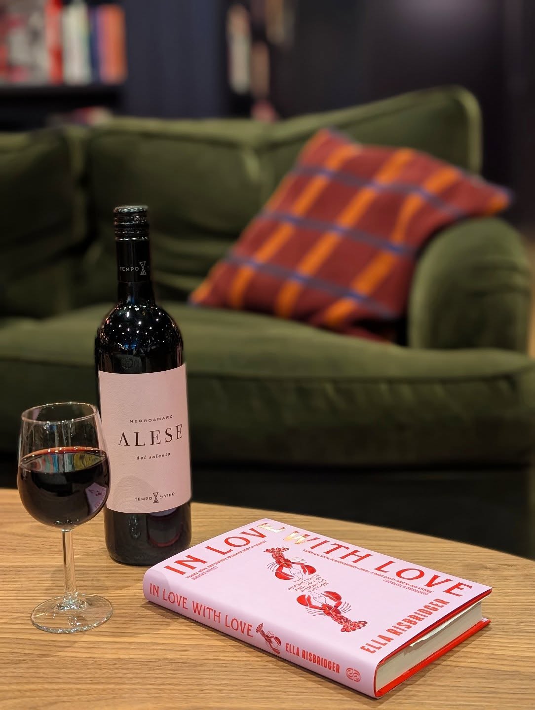 Announcing November's Book of the Month: In Love With Love by @ellarisbridger
From romantic tropes to romantic leads, 'enemies to lovers' to the beloved Mr Darcys (Austen's and Bridget's), love is in the air and no genre is more booming than romantic fiction. In Love with Love is a warm, witty celebration of books about love, a passion project about passion itself and an ode to love stories.
We loved diving into the history of romance novels, their tropes and trends, from Jane Austen to Emily Henry, Dracula to Fifty Shades.
We can't wait for our not one but two events with Ella to celebrate this joy of a book, and of course we had to make it our book of the month and pair it with this delicious drop of Apuglian wine.
Smokey and chocolatey, drinking this Negroamaro grape from Puglia is like stepping into the cosiest library. It's rich and fruity with notes of plum, cherries and blackberry and is the perfect visual and sensual pair for Ella's book.
Enjoy a glass for just £6 when you buy a copy of In Love With Love. Don't forget, if you're a member of the BookBar BookClub, you get 10% off our hardback of the month.