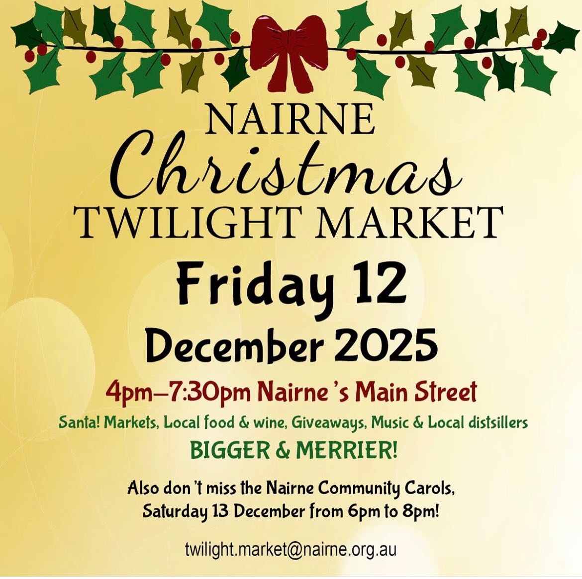 It’s that time of year again, see you all soon! #buysa #abitfancyspirits #nairne #adelaidehills