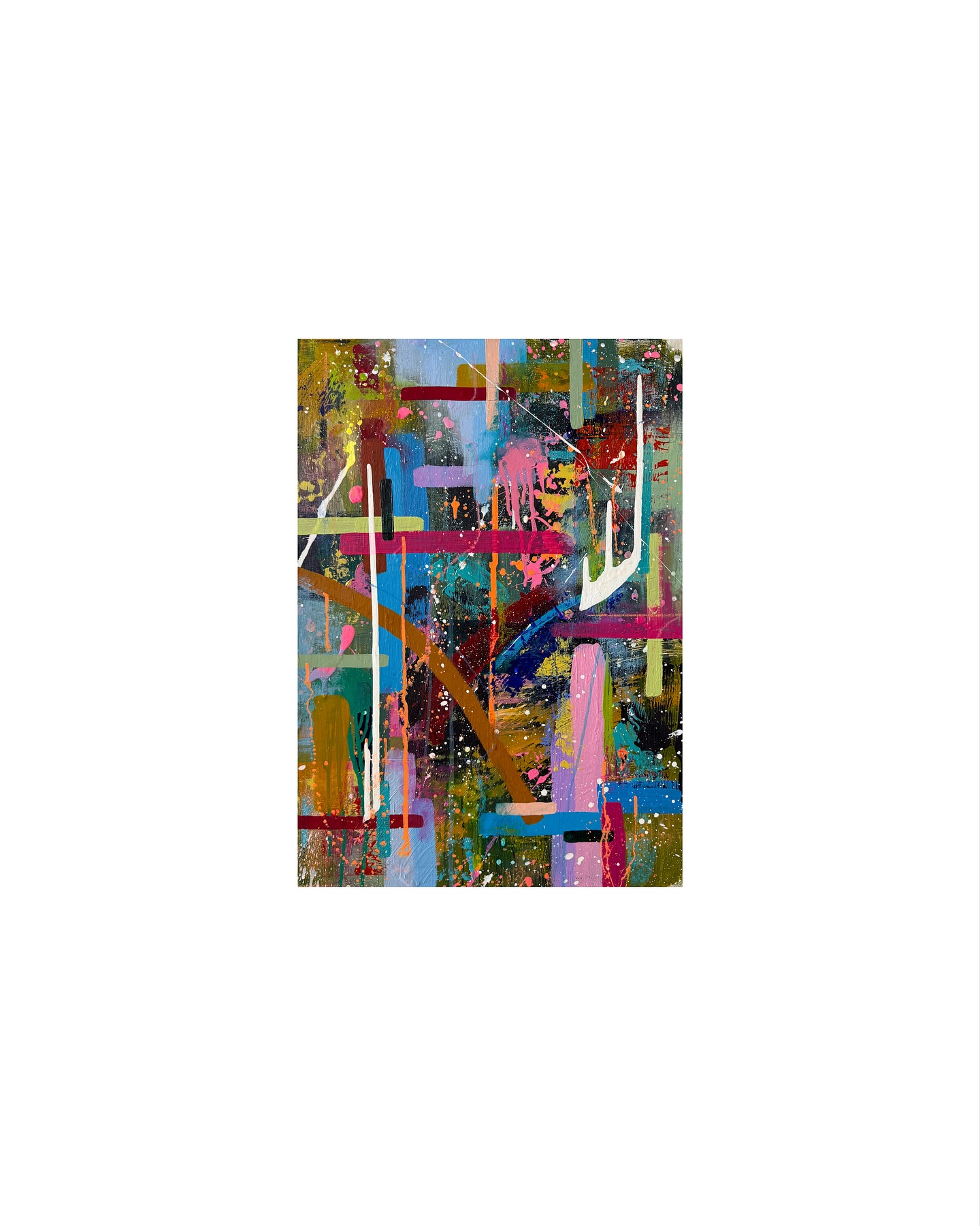 ‘Kaleidoscope Jigsaw’
…consists of ten unique, varied-sized works painted in one continuous flow, the colours and textures weaving through each piece 🎨
One - 60cm x 42cm
Two - 50cm x 40cm
Three - 40cm x 30cm
Four - 50cm x 40cm
Five - 30cm x 23cm
Six - 30cm x 23cm
Seven - 40cm x 30cm
Eight - 50cm x 40cm
Nine - 30cm x 23cm
Ten - 30cm x 23cm
Acrylic, ink, chalk and pastel on canvas
𝗔𝗩𝗔𝗜𝗟𝗔𝗕𝗟𝗘.
*Each canvas is available individually, or the full collection can be purchased by enquiry*
Email: artbyjessicah@outlook.com