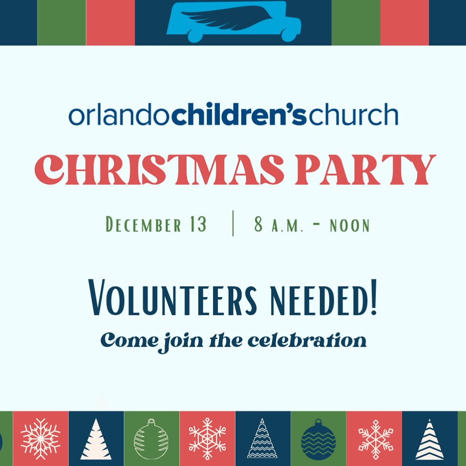 We can’t believe it, but the annual OCC Christmas party is just around the corner! Plan now to volunteer with us on this fun morning!