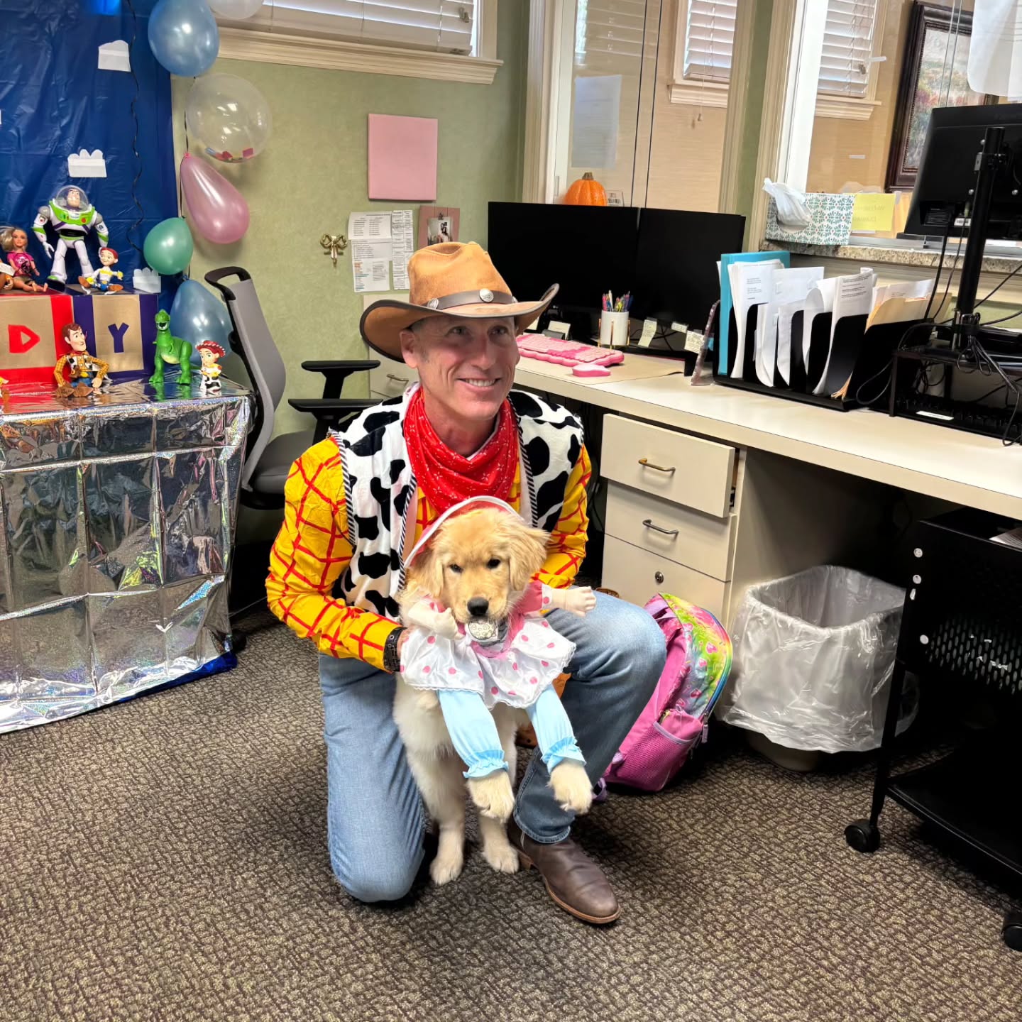 Brad and his girl Cali make the perfect Andy and Bo Peep from Toy Story!
We want to see your pups in their costumes!! Send your pics to Abby at 401-258-3638 and we will share them here!
#dog #dogs #dostagram #dogsofinstagram #pup #puppy #pupper #doggo #puppylove #doglove #doglover #doggie #doglife #puppylife #dogsofinsta #puppiesofinstagram #dogsofsavannah #dogoftheday #pets #doglife #dogtraining #dogboarding #dogsitting #petcare #savannah #halloween #doghalloweencostume