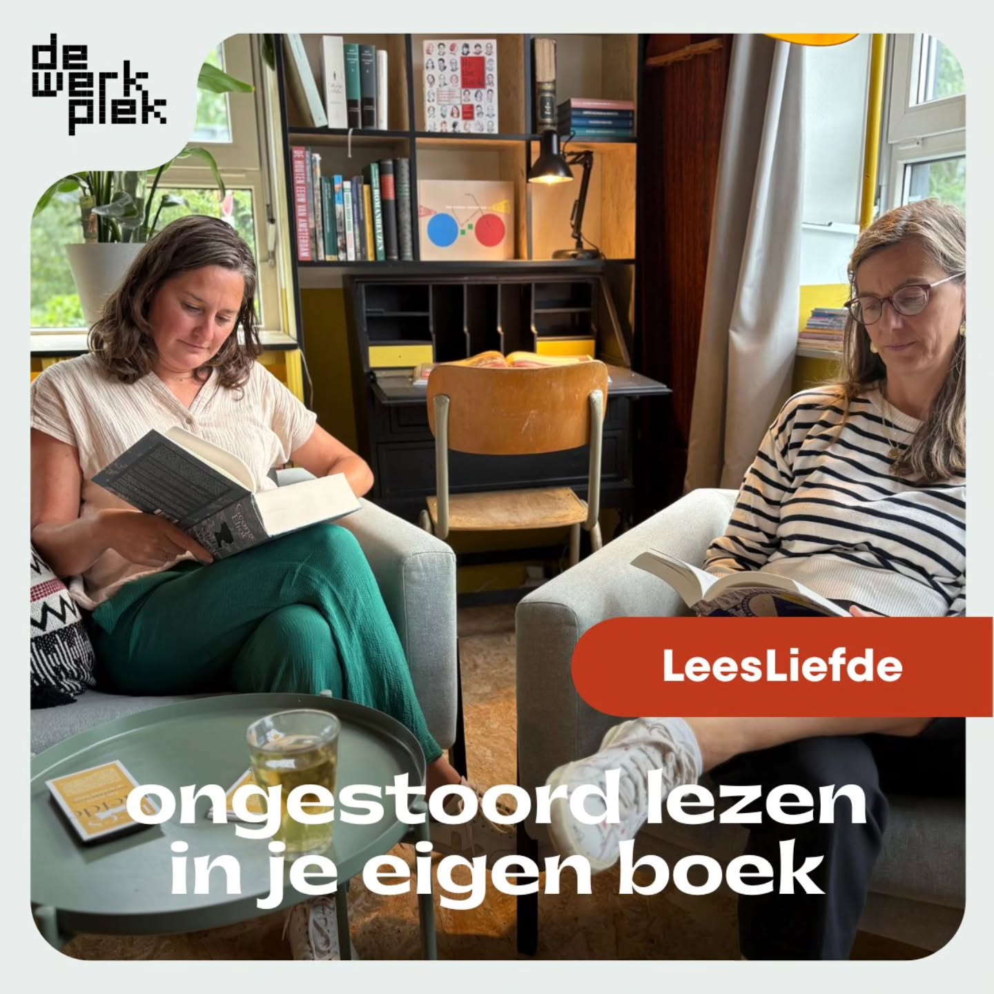 Vanavond kun je weer ongestoord lezen in je eigen boek. Het is LeesLiefde avond, elke laatste dinsdag van de maand vanaf 19.30.
Kom gewoon langs of meld je aan via de link in Bio (+ meer info).
Wij hebben er enorm veel zin in, op zo'n herfstige dag met een boek of e-reader op de bank kruipen.
#leesliefde #offline #community #coworking #flexplekken #amsterdamnoord
