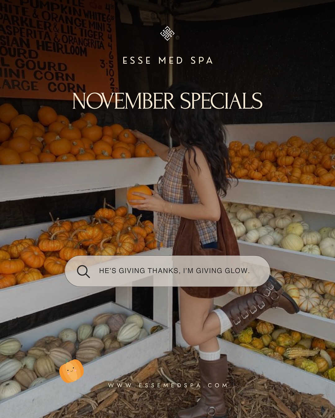Serving @essemedspa glow and pumpkin pie realness. โจ๐ November specials are here. โจโ
โโโ
๐๐ฑ๐ฆ๐ค๐ช๐ข๐ญ๐ด ๐ท๐ข๐ญ๐ช๐ฅ ๐ง๐ฐ๐ณ ๐ฃ๐ฐ๐ฐ๐ฌ๐ช๐ฏ๐จ๐ด ๐ฐ๐ฏ ๐ฐ๐ณ ๐ข๐ง๐ต๐ฆ๐ณ 11/1-11/30. ๐๐ฆ๐ด๐ต๐ณ๐ช๐ค๐ต๐ช๐ฐ๐ฏ๐ด ๐ข๐ฑ๐ฑ๐ญ๐บ.โ๐๐ข๐ญ๐ญ/๐ต๐ฆ๐น๐ต ๐ง๐ฐ๐ณ ๐ข๐ฅ๐ฅ๐ช๐ต๐ช๐ฐ๐ฏ๐ข๐ญ ๐ฒ๐ถ๐ฆ๐ด๐ต๐ช๐ฐ๐ฏ๐ด ๐ฐ๐ณ ๐ต๐ฐ ๐ฃ๐ฐ๐ฐ๐ฌ 303.900.8833