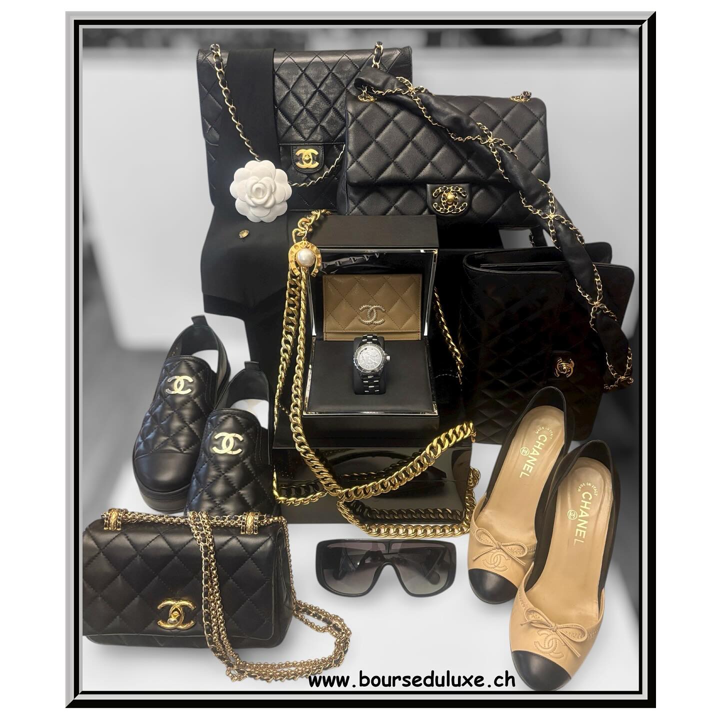 Let’s see Chanel, let’s walk Chanel, let’s carry Chanel… All times, all sizes, all styles…. Just be CC ! #chanel #chanelsecond #chanelsecondhand #chaneladdict #chanellovers #chanelbag #chanelshoes #chanelbelt #chanelsunglasses #secondhandbag #secondhandswitzerland #secondhandgeneva #consignmentshop #consignmentboutique #genevashopping #labourseduluxe @bourseduluxegeneve
