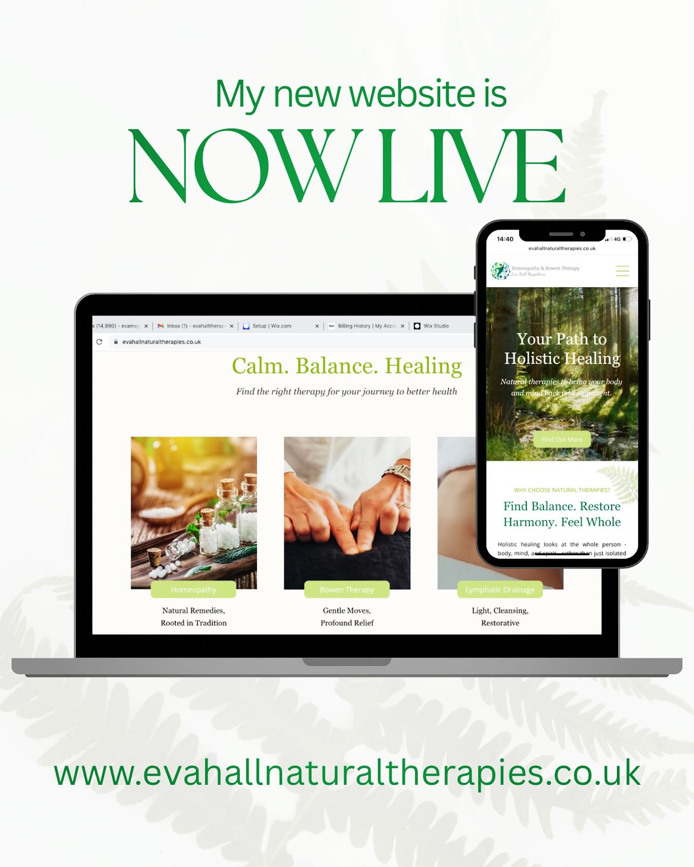 I am very pleased to announce that my new website is now live!
Check it out
www.evahallnaturaltherapies.co.uk
Huge THANKS to Roxana Calman from Pearl&Satin, who brought it to live.
#holistichealth #wellbeing #homeopathy #bowentherapy #lymphaticdrainage