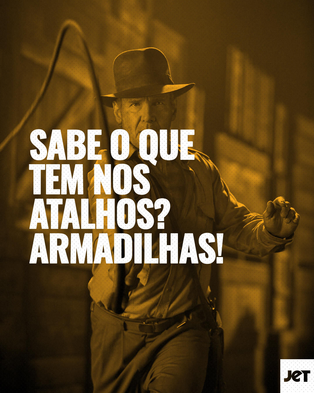 Vivemos em um mundo acelerado, cheio de desafios — e é fácil cair na tentação dos atalhos.
Mas a verdade é: isso não funciona nem pro Indiana Jones!
Pular etapas, ignorar a qualidade do conteúdo, postar sem estratégia, comprar seguidores ou vender sem conhecer seu público…
Tudo isso pode parecer um caminho mais curto — mas, no fim, são armadilhas disfarçadas de oportunidades. ⚠️
✨ A jornada é tão importante quanto o destino.
Cada ação molda a narrativa da sua marca.
Números vazios não geram conexões reais — propósito sim.
Então, respira fundo e segue firme.
Porque no fim do caminho certo, sempre tem um tesouro te esperando. 💎
#MarketingDigital #Branding #EstrategiaDeConteudo #Negocios #MidiasSociais #JetDicas #SemAtalhos