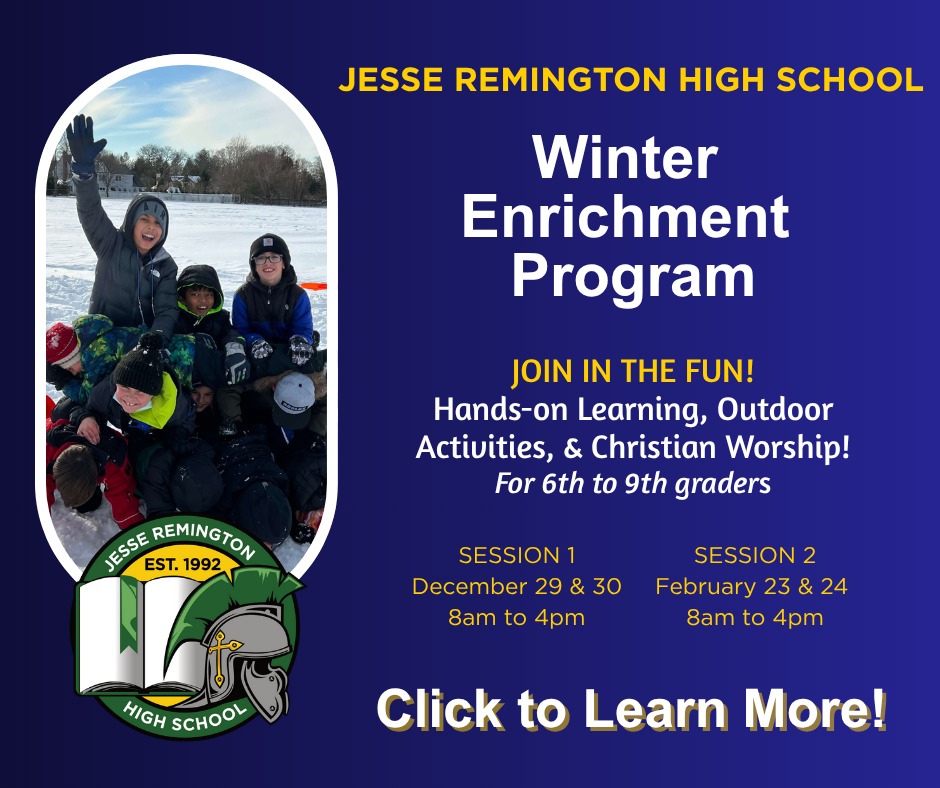 ❄️✨ Winter Enrichment is here! ✨❄️
Give your student a chance to try something new, build skills, and have fun this winter at JRHS!
Programs available in December + February — save your spot at jrhs.org/winter-enrichment-program 🤍
📞 Questions? Call (603) 483-5664 and ask for Kathy!