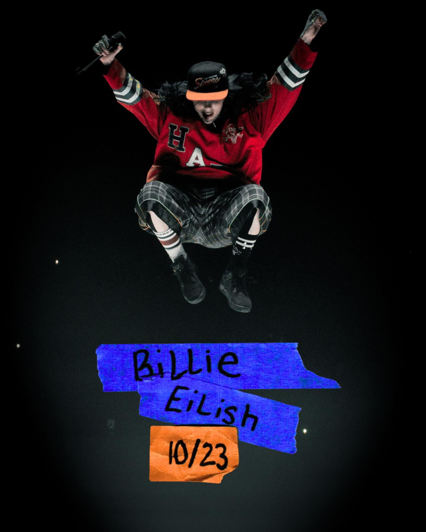 Billie Eilish live in Philadelphia! 💫💙
•
•
•
📸: @capture.the.mind
•
•
•
#billieeilish #billieeilishfans #hitmehardandsoft
#hmhas #hmhastour #concert #philadelphiamusic #hte #music