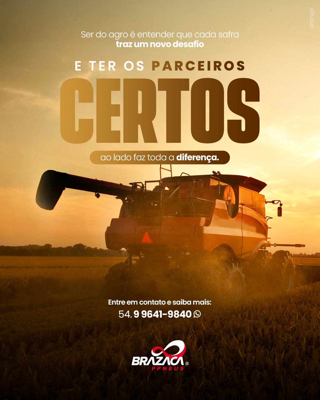 Ser do agro é entender que cada safra traz um novo desafio e que ter os parceiros certos ao lado faz toda a diferença.💪😉
A Brazaca nasceu com os pés na terra e o olhar voltado pra frente. Nosso time está no campo, ouvindo, aprendendo e desenvolvendo soluções para melhor atender o produtor rural.
Mais do que peças, entregamos confiança, ótimo atendimento e um compromisso que não falha: estar presente em cada passo do seu caminho.
📍 Precisando? Chama a gente: (54) 9641-9840
.
.
.
Rodas que movimentam o agronegócio. 🚜
👉 Contatos no link da bio: https://linktr.ee/brazacappneus
📲 WhatsApp (54) 9 9641 9840
#pneus #duplagem #tratores #rodadoduplo #colheitadeiras #agricultura #agro