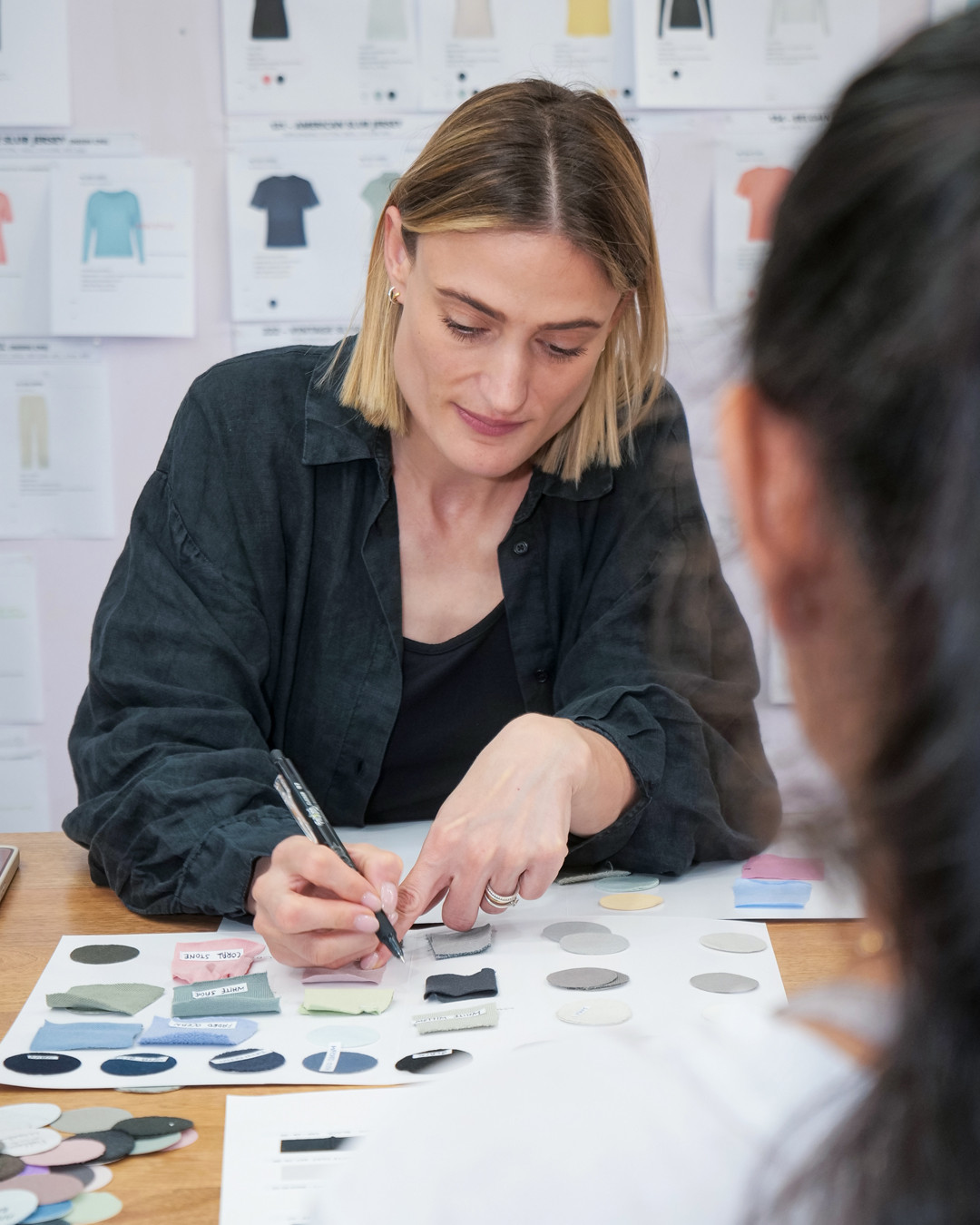 Where ideas take shape.
A snapshot from one of our design strategy sessions, where colors are thoughtfully curated, silhouettes mapped out, and fresh concepts begin their journey toward creation.
#CompassTex #compasstexpeople #FashionInnovation #TraditionMeetsModern #creative #PeopleBehindTheProduct #TextileCraftsmanship #TrustedPartners #HumanTouch #TextileTeamwork #FromPeopleForPeople #FacesOfProduction #TeamCompasstex #EmpoweringMakers #WorkersMatter #MadeWithHeart