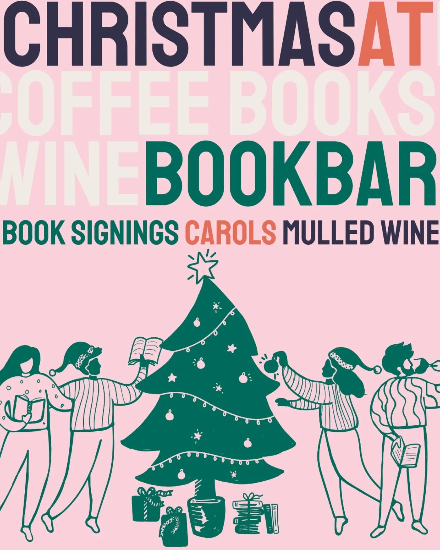 BookBar's getting festive with events 🎄🎁🍷
Cosy evenings by the fire, warming mulled wine and low light: there's no more magical companion to Christmas than a good book. BookBar's December events programme is bursting with festive feeling, from a community carol piano sing-a-long with @botivodrinks to author signing evenings, live music and more.
Scroll on to learn more and head to our website to book your tickets.