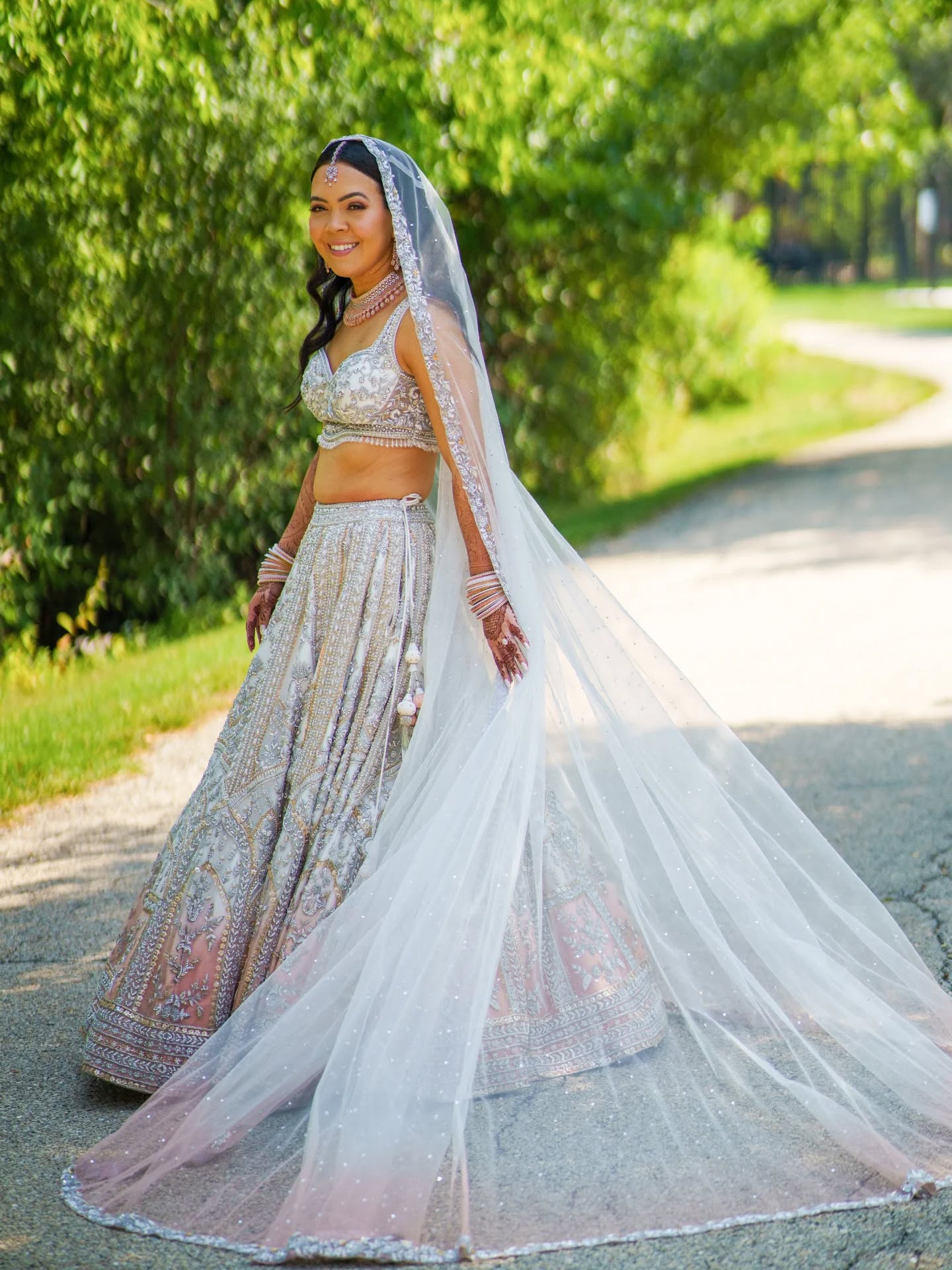 Custom designed these beautiful outfits for not only our couple but for the bridal party as well. Thanks @ivoooooooo ❤️❤️
Outfits:@crossoverchicago
Jewelry:@crossoverchicago
Makeup:@thefacepro
Planner:@@vrinspirations
To design your bridal or partywear outfit
EMAIL:MANDEEP@CROSSOVERCHICAGO.COM
#crossoverchicago #weddings #fashion #indianbride #whitelehnga #indianbridal