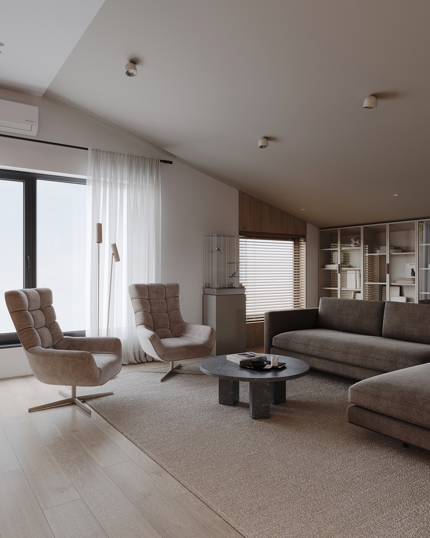Clean lines and subtle decor create a welcoming environment focused on comfort and simplicity✨
______________________
•design-project “Nordic Ember”
•#did_nordicember
•design: @design.in.details
•location: Zagreb, Croatia
______________________
📩DM to begin your design journey with us
#livingroomdesign #interiordesigninspiration #moderninteriordesign #marbellainteriordesign #luxurylivingroom #archviz #renderoftheday #interiorrendering #design_only #edesign #archdaily #miamiinteriordesign #cozyinteriors