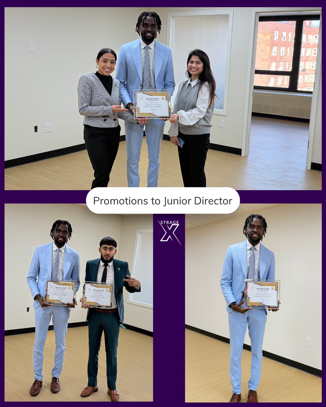 🚀 Big morning at StrageX! Congratulations to Esaie and Darius on their well-deserved promotions to Junior Director 🎯
Your consistency, leadership, and drive continue to raise the bar for everyone around you. The growth never stops — this is just the beginning 💪
#StrageX #LeadershipDevelopment #PromotionDay #JuniorDirector #GrowthMindset #NextLevel #StrageXTeam