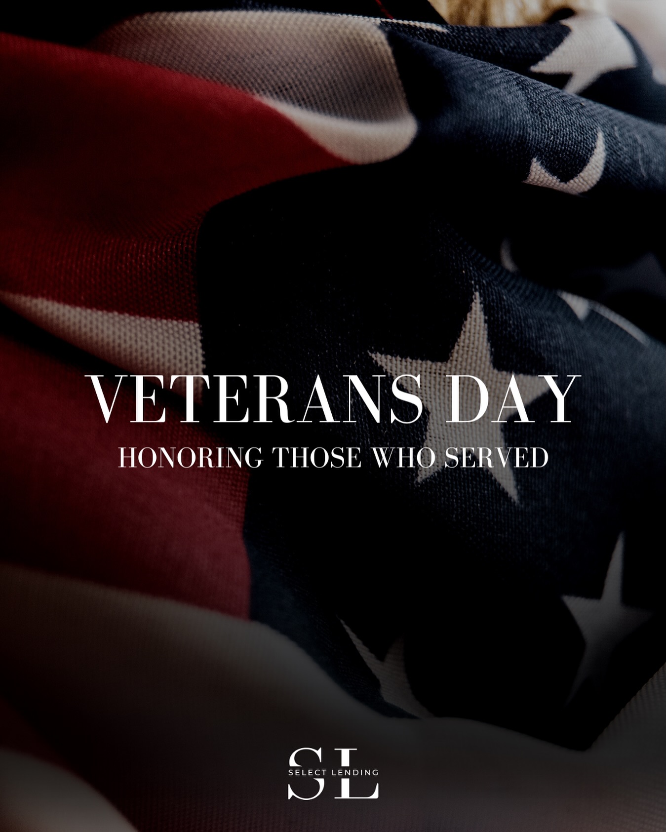 Today, we pause to recognize the bravery, sacrifice, and unwavering dedication of the men and women who have served our country.
At Select Lending, we’re proud to help veterans and active-duty service members achieve the dream of homeownership through VA loan programs designed to honor their service.
Thank you for your courage and for protecting the home we all share.
#VeteransDay #SelectLending #VALoans #HomeOfTheBrave #ThankYouVeterans