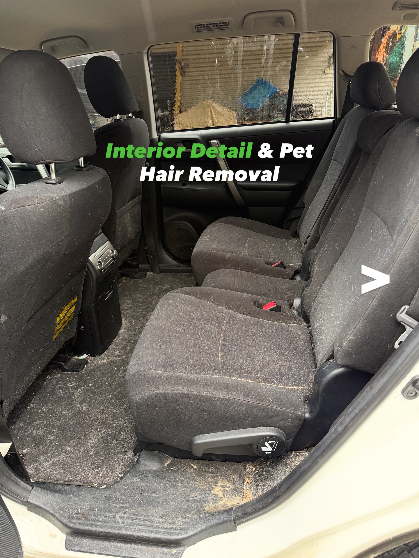 Toyota Kluger in for a full Interior Detail & Pet Hair Removal. The interior was fully covered with pet hair and our client reached out as they wanted a massive makeover which before putting in new pet seat covers. Swipe to see some awesome before & afters! #hobart #mobiledetailing #tasmania #interiordetail