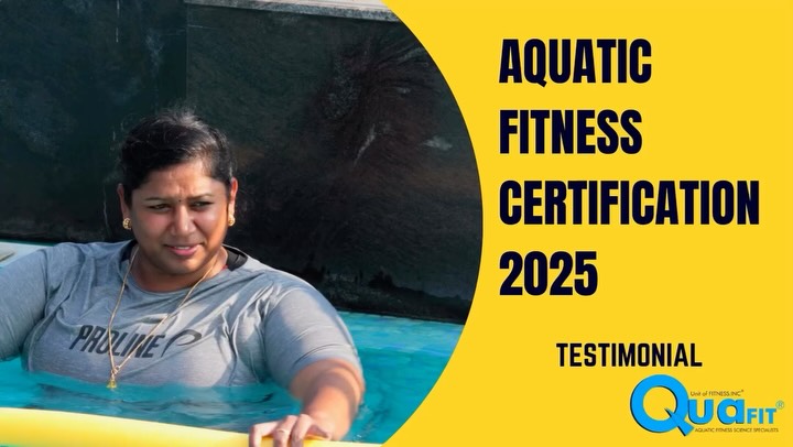 Aquatic fitness instructor certification program - Testimonial
Final few seats left
@aquaticfitnessindiaassociation and @sptfoundation approved
Learn all the basics needed for conducting and aquatic fitness sessions for group and individuals.
Covers all the basic fundamentals safety and principles to be followed in addition to exercise physiology and professionalism.
#aquaticfitness #quafit #aquafit #aquaaerobics #aquafitness #fitnesscareer #aquaticfitnesscertification #certifiedaquaticfitnessinstructor #sptfoundation #afia #aha #americanheartassociation❤️ #exercisephysiology