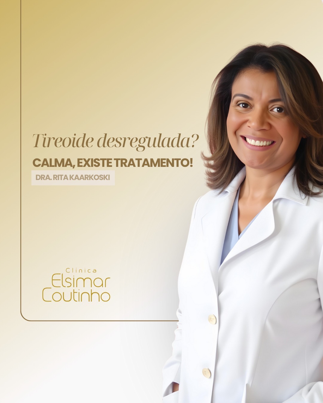 Você sente seu metabolismo lento? Excesso de cansaço ou, ao contrário, uma agitação constante? A sua Tireoide pode ser o motivo.
Essa pequena glândula em forma de borboleta, localizada no pescoço, é responsável por regular o funcionamento de todo o seu organismo. Quando ela está "desregulada", o corpo sente!
Uma desregulação pode se manifestar de duas formas principais:
Com o Hipotireoidismo (Lentidão)
* Fadiga e sono excessivo.
* Ganho de peso inexplicável.
* Pele seca e queda de cabelo.
* Intestino preso (constipação).
Hipertireoidismo (Aceleração):
* Perda de peso sem dieta.
* Nervosismo, ansiedade e palpitações.
* Tremores nas mãos.
* Olhos saltados (em casos de Doença de Graves).
A boa notícia é que a desregulação da tireoide tem tratamento eficaz.
Através do diagnóstico correto (com exames de sangue como o TSH e T4 Livre) e do acompanhamento médico, é possível controlar a produção hormonal e restaurar a sua qualidade de vida.
Agende sua avaliação com a nossa especialista e vamos cuidar da sua saúde.
#Tireoide #Hipotireoidismo #Hipertireoidismo #Endocrinologia #ClínicaElsimarCoutinho
Agendamento 📲 4007-2947
📍Av. Moema, 300, 13º andar, Moema - São Paulo