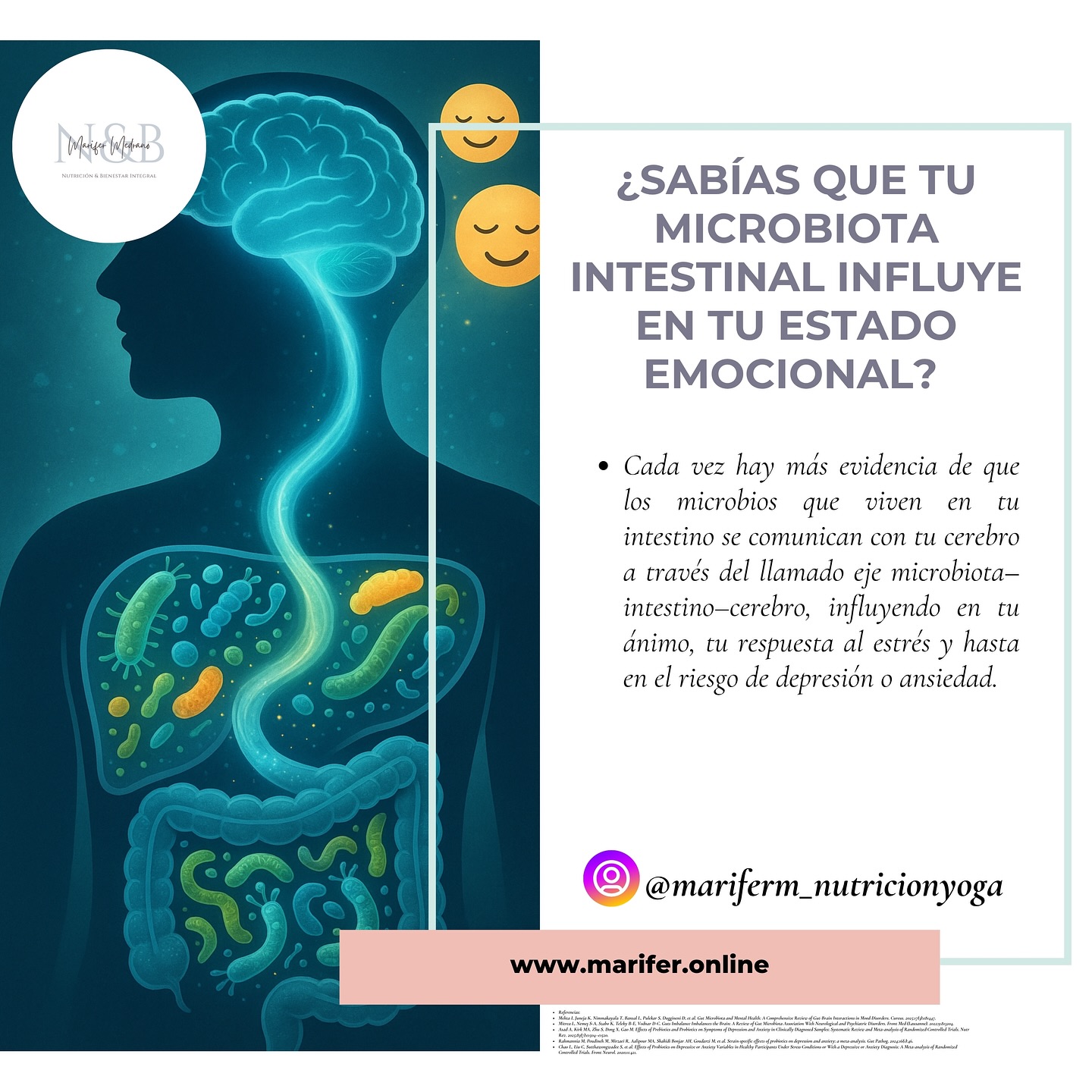 ¿Sabías que tu estado emocional puede depender de lo que vive dentro de tu intestino? 🤯🧠✨
Así es: tu microbiota intestinal no solo influye en tu digestión… también puede moldear tu ánimo, tu energía y hasta tu forma de manejar el estrés.
Cuando tu microbiota está en equilibrio 👉 te sientes con más claridad, mejor ánimo y menos inflamación.
Cuando está alterada 👉 pueden aparecer ansiedad, irritabilidad, cansancio constante o bajones sin explicación.
💬 Ahora cuéntame:
¿Alguna vez has sentido cambios emocionales cuando tu digestión está mal?
❤️🔥 Déjamelo en los comentarios, quiero leerte.
Si te interesa que suba más contenido sobre microbiota, salud digestiva y bienestar integral, ¡escríbeme “QUIERO” y te mando información! 🌿✨
#Microbiota #SaludEmocional #IntestinoFeliz #EjeIntestinoCerebro #GutBrainAxis #GutHealth #SaludIntestinal
#NutriciónFuncional #CerebroIntestinal #Ansiedad #Depresión #BienestarIntegral #NutriciónHolística
#GutHealing #MicrobiotaYEmociones #Inflamación #HealthyLifestyle #MindBodyConnection #GutFeeling
#IntestinoYEmociones #Psicobióticos #Probioticos #Prebioticos #MicrobiomeHealth #GutBalance
#GutReset #AntiInflamatorio