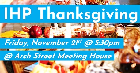 🦃 The annual IHP Thanksgiving Feast is next Friday, Nov 21st! Join us for an evening of community, games, prizes, and an incredible catered traditional meal!
🎟️ Tickets are just $5! Register and get your ticket through the link in our bio.