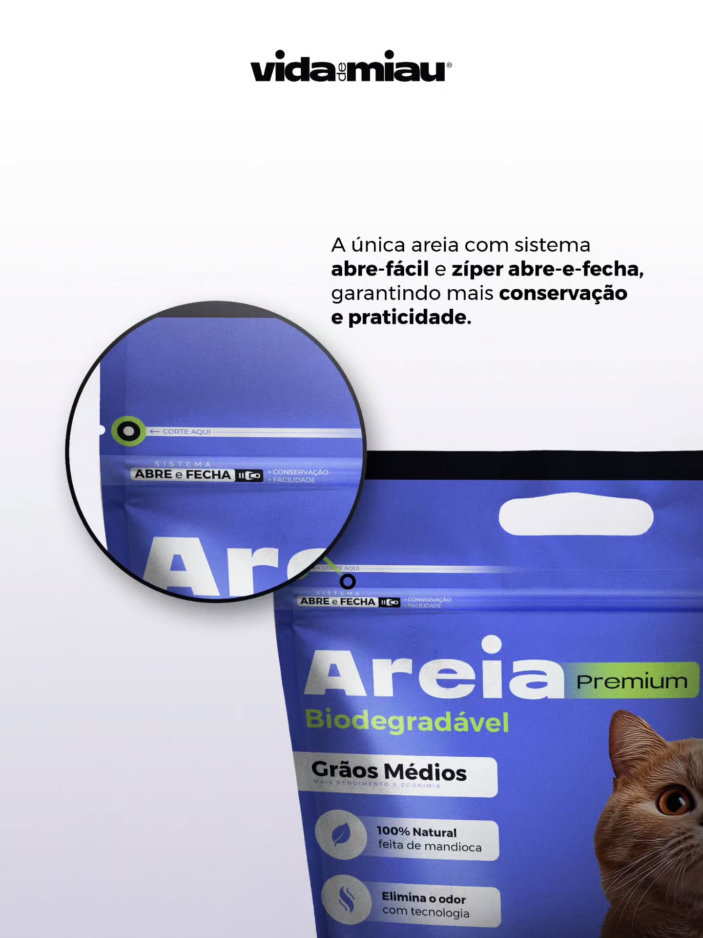 😺✨ Alerta de praticidade felina! ✨😺
A nova Areia Premium Biodegradável da Vida de Miau veio para acabar com aquele drama na hora de abrir e guardar a areia.
Tem abre-fácil, tem zíper abre-e-fecha… só não tem paciência pra bagunça! 😂🧹
🌱 Natural que só ela
😼 Some com o mau cheiro
♻️ Amiga do planeta
🐾 Aprovada pelos gatos mais exigentes (e donos também!)
Porque seu gato merece o melhor… e você merece menos trabalho. 💜
#VidaDeMiau #MiauAprovado #AreiaDeGato #GatoHigienizado #catlovers❤️ #vidademiau #cat #CatLovers #gateiro #gatosdoinsta #gatos