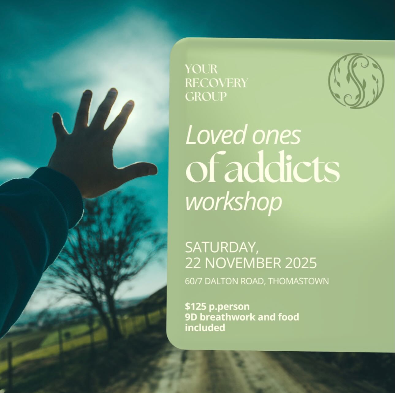 Do you have a loved one in addiction and you don’t know how to navigate it all? Then this workshop is for you!
Dealing with a loved one in addiction can be a very lonely road. Often the families cop a lot of judgment from those around them. When all you really need is love, support, and guidance.
This is why we host days like this, so you can ask any questions you need, feel supported by likeminded people who are going through the same emotional turmoil, and get some much needed release for yourself through 9D breathwork.
Don’t go through this alone, we’ve got you!
Tickets are available through the link in my bio on Instagram, or on Facebook follow the link below👇Please keep in mind that spots are limited, so if you want to come please purchase a ticket to secure your spot.
https://events.humanitix.com/copy-of-your-recovery-house-workshop-for-the-parents-of-children-battling-addiction-9d-breathwork-included
#lovedones #addictionawareness #mentalhealthawareness #families #supportgroup #holistichealing