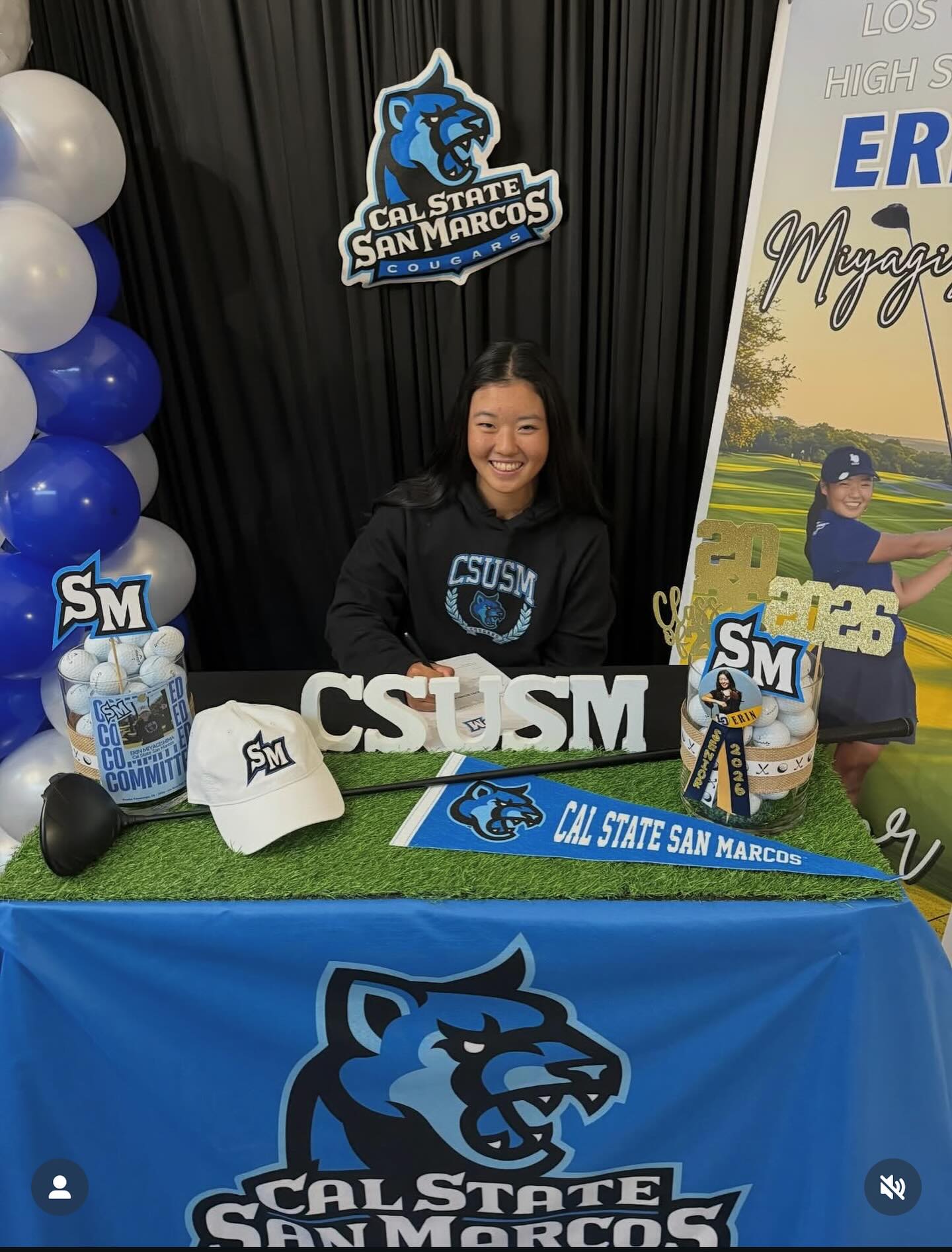 Excited for your College golf career @erinmiya.golf