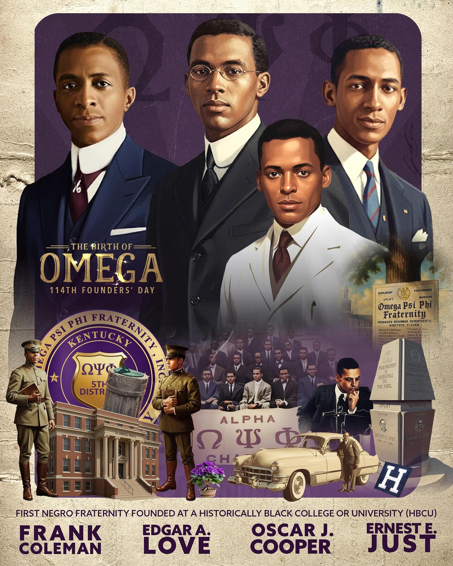 November 17, 1911. Happy Founder’s Day from The Legendary Fifth District ⭐️ Friendship Is Essential To The Soul. #onwardandupwardwearethefifthdistrict
#Legendary5thDistrict #Service #5thD #Legendary #MovingThe5thForward #OmegaPsiPhi @officialoppf @thelegendary5th