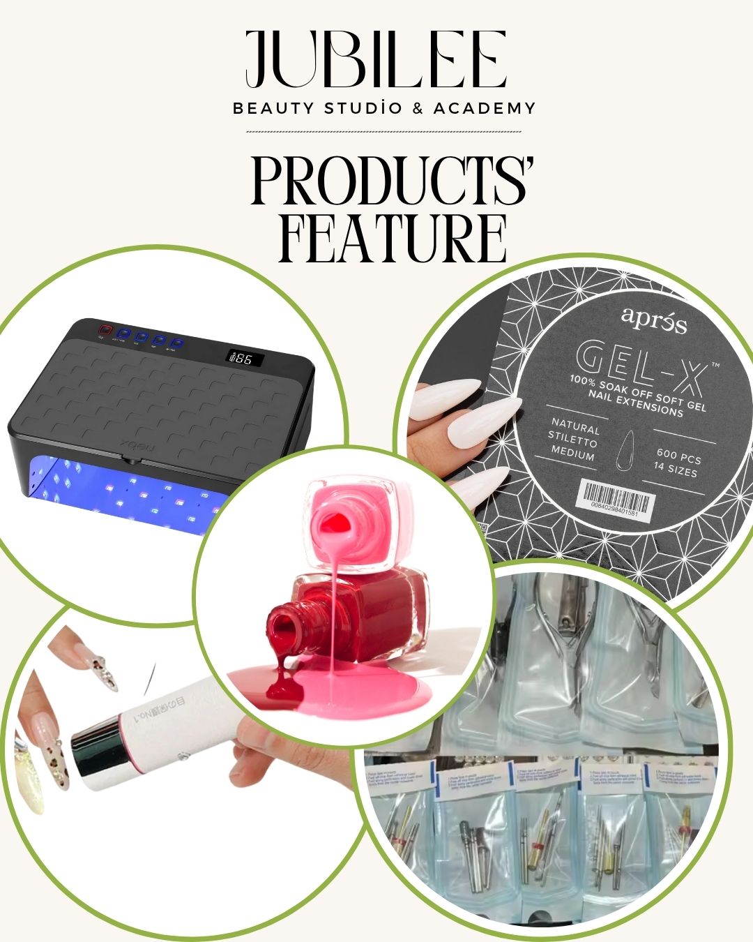 🌸 PRODUCT FEATURE SERIES AT JUBILEE 🌸
At Jubilee Beauty Studio & Academy, every detail matters — your safety, comfort, and the quality of products touching your nails. 💅✨
💡 Featured Products:
HEMA/TGA-Free Gel – gentle on sensitive skin, safer for long-term use
Premium tools, fully sanitised after every client – strict hygiene for your peace of mind
NEBX LED Light – latest 2025–2026 LED technology that protects nails & skin from UV
O Nail UV LED – eye-friendly, pain-free curing with no blue light chip
Aprés Gel-X – the world’s first and only soft gel extension system, lightweight & dust-free
Your nails deserve the best — safe, clean, and beautifully crafted at Jubilee 💛
📍 T8/1 Queens Road, Melbourne 3004
💌 Book: jubileebeauty.com.au