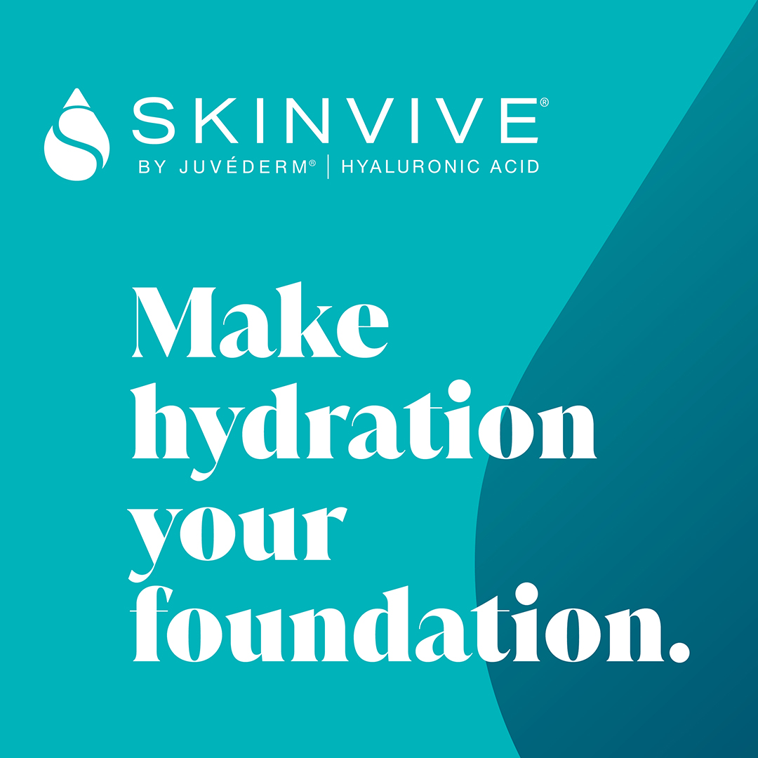 SKINVIVE® by JUVÉDERM® is a smooth hyaluronic acid injectable gel designed to hydrate your skin from within.
Discover how SKINVIVE® can complement your existing skincare routine, by delivering up to 9 months of deep* skin hydration with just one treatment.
Talk to us today!
*Cheek skin hydration was measured at depths of 0.5 and 1.5 mm.
DoP: November 2024
NZ-SKV-240003 V1
TAPSBG4498
SKINVIVE® by JUVÉDERM® must be administered by a healthcare professional. Always read and follow the instructions you are given. SKINVIVE® by JUVÉDERM® is a smooth, clear, colourless gel that contains hyaluronic acid to help improve the tone, texture and hydration of the skin. It also contains lidocaine (local anaesthetic) which helps improve comfort to the patient during injection. JUVÉDERM® has risks and benefits. Talk to your healthcare professional about the benefits/risks of this procedure or if you have concerns or side effects. For more information, please discuss with your healthcare professional. You will need to pay for this product and any healthcare professional’s fees that apply.