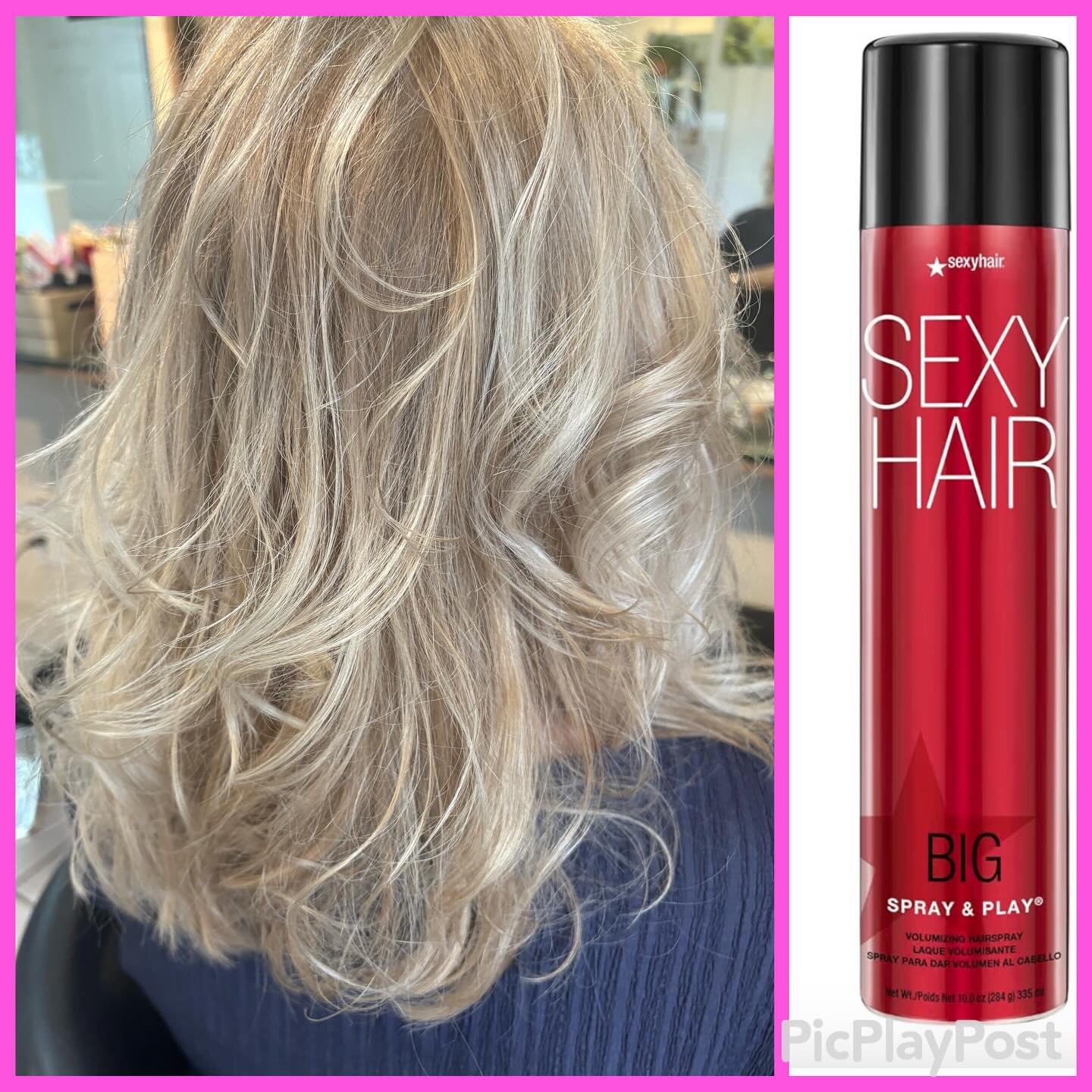 Voluminous light spray. All links to products I love in bio.