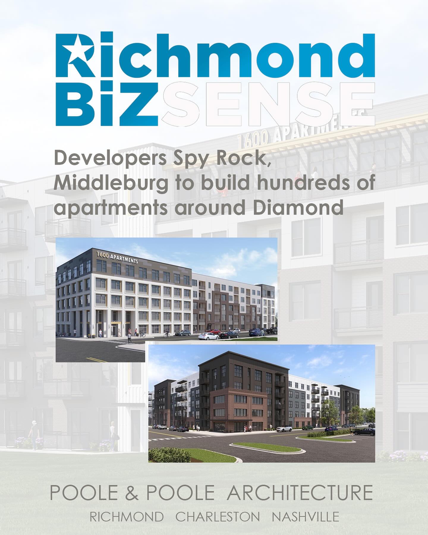 Exciting things ahead in Richmond’s evolving Diamond District! We’re proud to design two new communities—nearly 600 homes across Rhoadmiller and Durham Streets—with our partners Spy Rock and Middleburg Communities. Thoughtful urban living, vibrant amenities, and a front-row view to VCU Athletics—shaping the next chapter of this growing neighborhood. 🏙️✨ #Architecture #RichmondDesign #DiamondDistrict #PooleAndPooleArchitecture #UrbanLiving
https://richmondbizsense.com/2025/11/12/developers-spy-rock-middleburg-to-build-hundreds-of-apartments-around-diamond-district/