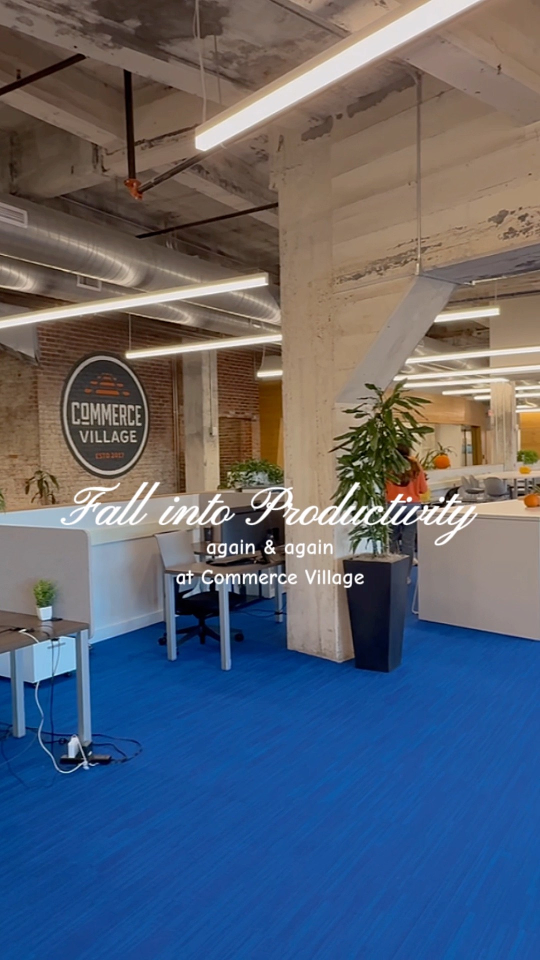 Fall is in full swing and so is your productivity. Fresh coffee warm vibes and a workspace that actually helps you focus. Commerce Village is the place where momentum meets comfort.
Ready to crush your goals this season? Book your tour today and see your new favorite workspace in action 🍂✨