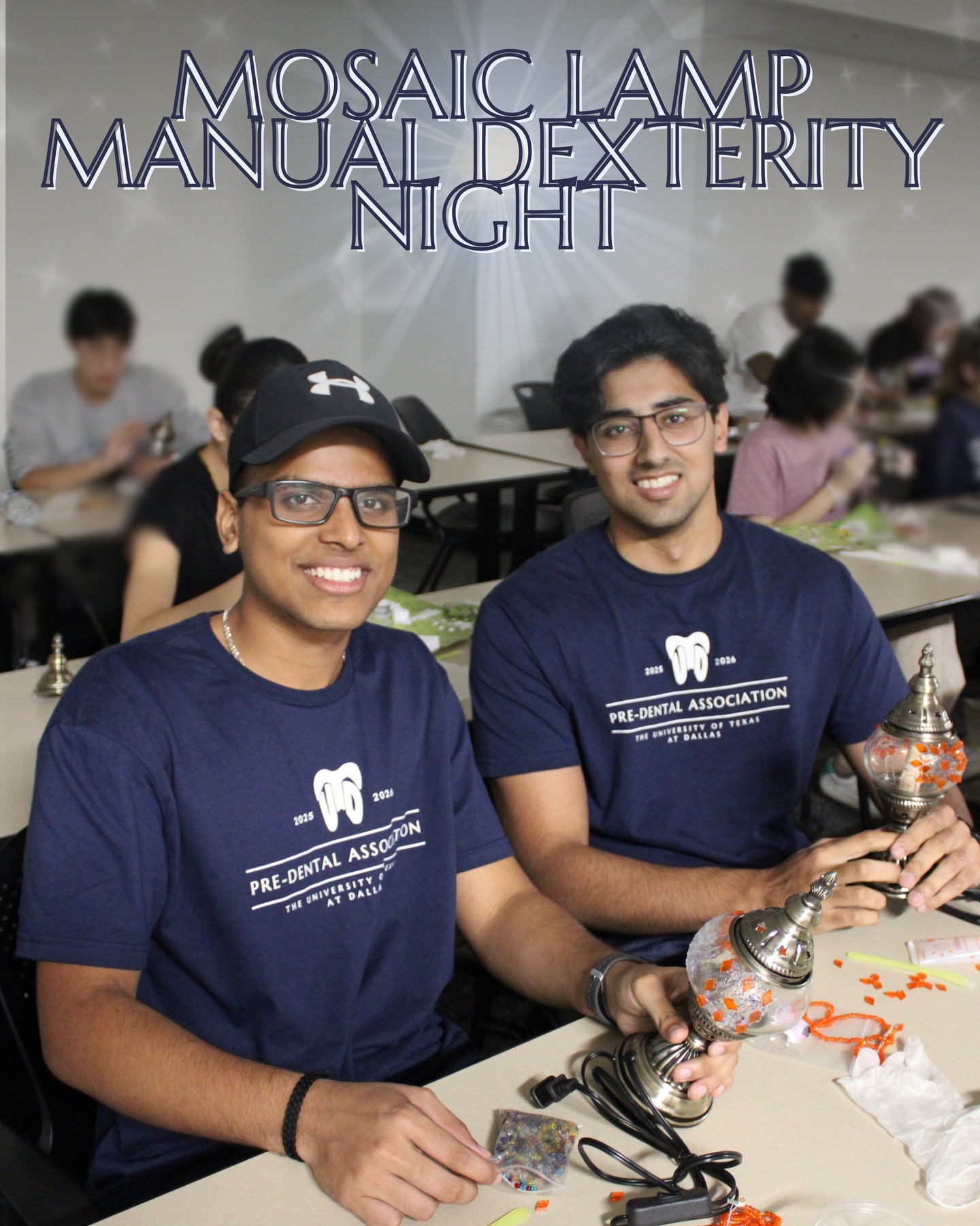 Thank you to everyone who joined us for MOSAIC MANUAL DEXTERITY NIGHT!! your lamps looked SO BEAUTIFUL AND AWESOME!! 👍👍👍
you can save these photos at utdpda.com under the photos tab! 📸