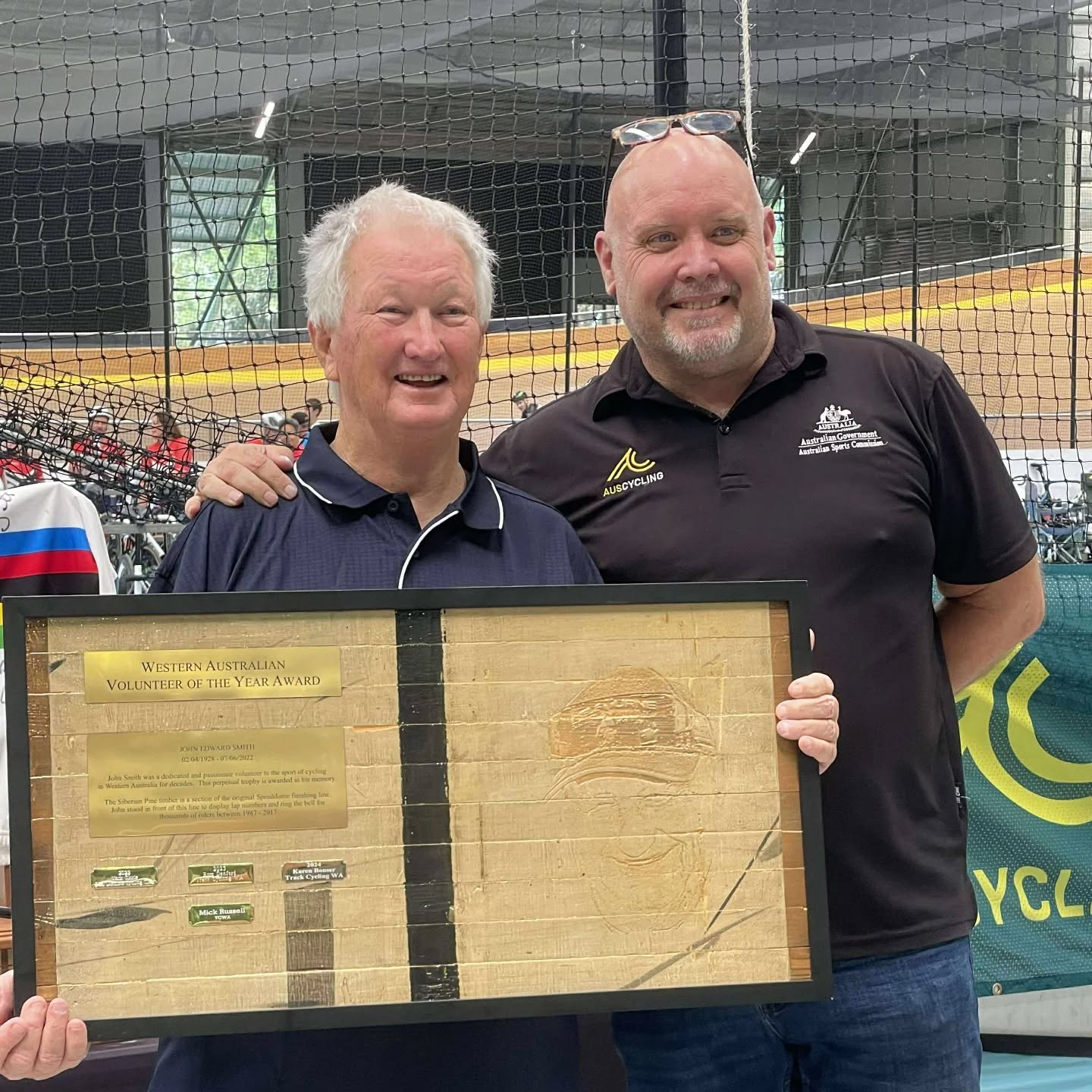 WA VOLUNTEER OF THE YEAR 🫶🏼
A very special moment this weekend to see our very own Mick Russell be awarded the John Edward Smith, Volunteer of the Year Award. Mick is a stalwart of our club who gives his time to support not only TCWA but the wider cycling community. Mick represents this club and what we strive to be. A very deserving recognition. Congratulations Mick 👏🏼
Thanks @mattpoyner70 and @auscyclingwa.