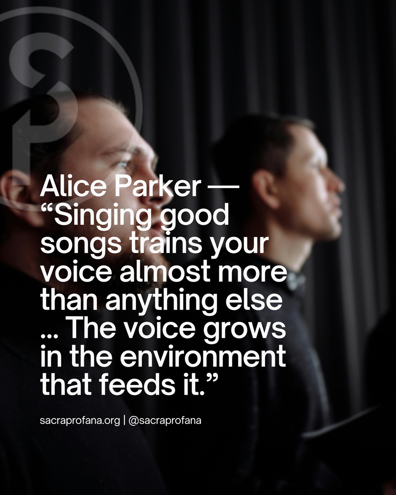 “The voice grows in the environment that feeds it.” - Alice Parker
Great singing starts with great songs—and great community. When singers are surrounded by music that challenges, nourishes, and inspires them, their voices don’t just improve… they thrive. At SACRA/PROFANA, we’re committed to creating an environment where every singer can grow, connect, and find their fullest sound.
Here’s to the spaces and people who help voices flourish.
#SacraProfana #ChoralMusic #AliceParker #ChoirLife #VocalGrowth #ChoralArt #MusicInspires #ChoirCommunity #SanDiegoArts #SupportTheArts #ChoralInspiration #VoiceTraining #SingGoodSongs