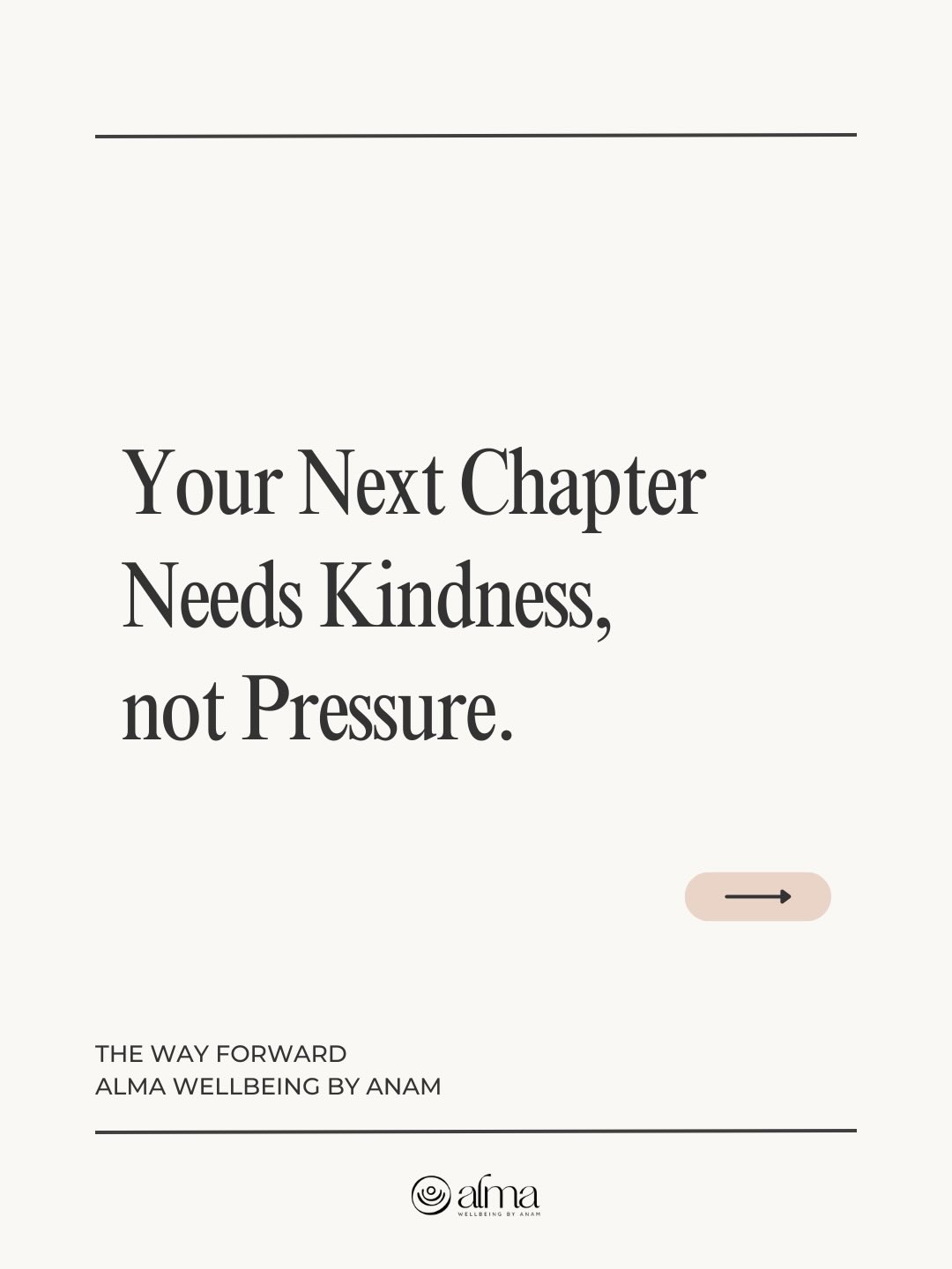 If you’re moving through a life transition, the last thing you need is your inner critic leading the way.
Transitions, whether personal, professional, or emotional are already tender and challenging. Adding self-criticism on top doesn’t make you stronger. It only makes the journey heavier. 🌫️
The truth is:
You will make mistakes. ♻️
You will lose momentum. 🛤️
You will have days when everything feels foggy. 🌘
And that’s okay. It’s part of the process of rebuilding, evolving, and finding your next chapter.
Self-compassion is crucial because it keeps you grounded in your humanity.
It helps you stay connected to your strengths instead of spiraling into self-doubt. It supports you in moving forward with clarity instead of fear.
When you speak to yourself with kindness, you don’t avoid the hard moments, you simply stop fighting yourself in them. 🤍
And that’s what creates real resilience.
If you’re navigating a transition right now, soften the inner dialogue.
You deserve patience, presence, and grace, especially from yourself.
The Way Forward
Alma Wellbeing By Anam
#lifetransitions #transitioncoach #holisticmindset #nlp #wellness #coach #wellbeing #mentalhealthsupport #almabyanam