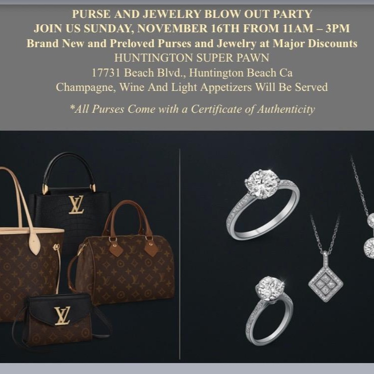Join us this Sunday. All genuine with proof of authenticity. High end purses and jewelry.
