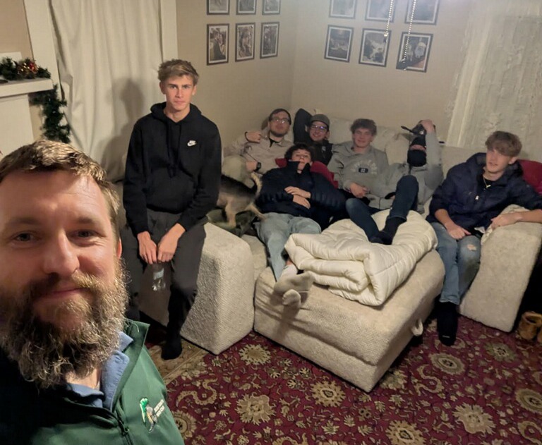 Jesse Remington's Almost Men ministry's kickoff was a HUGE success! God really moved through the group which consisted of current students, alumni, faculty, and other adult mentors investing their time and wisdom into the mission of JRHS. We enjoyed snacks, with some of us even "enjoying" the Hot-Ones Challenge, fellowship, burning things, and good reflection on what it means to be men of God. Everyone was encouraging, lifting one another up and carrying one another's burdens.
If you missed this event, you DON'T want to miss the next!