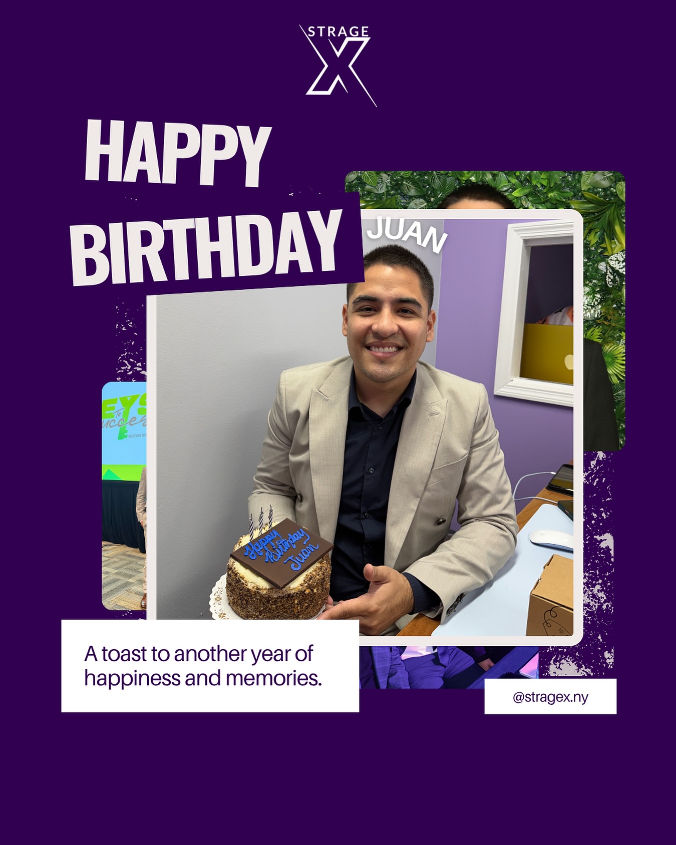 Celebrating our CEO Juan today 🎉
His leadership sets the pace, his vision sets the standard, and his work ethic inspires the whole office.
Here’s to another year of growth, wins, and impact. Happy Birthday, Juan! 💜🔥