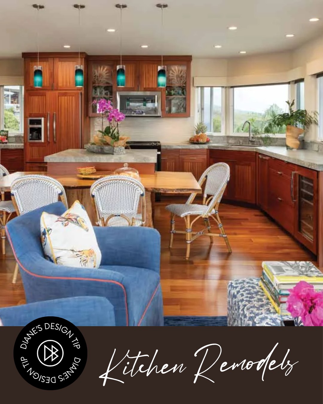 The kitchen is often referred to as the “heart of the home.” 💕
A good layout in your kitchen makes the time gathered in it practical. Consider the “work triangle,” which is the path between your sink, stove, and refrigerator. This triangle should flow seamlessly, making it easy to transfer hot pans or wet plates across the space.
Additionally, considering counter space, storage options, and whether an island or breakfast bar could be incorporated will better tailor the space for your family’s needs.
#HawaiiInteriorDesign
#BigIslandDesign
#HawaiiHomes #KitchenRemodel #BigIslandHomes #HawaiiLiving #InteriorDesign #HomeDesign #LuxuryInteriors #LuxuryHomes #CustomHomes
