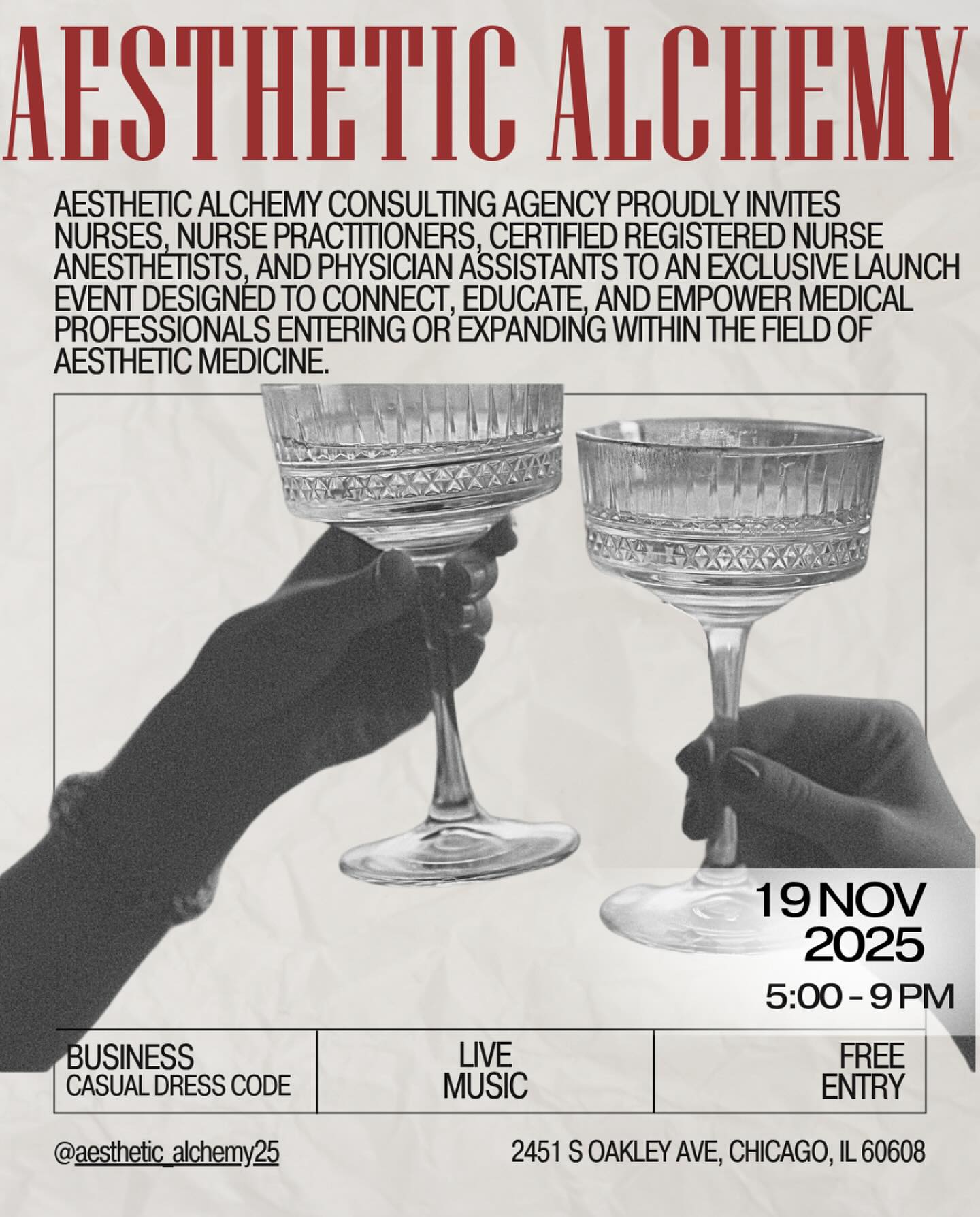 Tonight’s the night!!!!!!
Join us at 5 PM - business casual vibes.
If you’re a nurse, NP, CRNA, or PA interested in aesthetics, we’d love to see you there!
Come connect, learn, and grow with a supportive community ready to cheer you on.
#Injectors #Aesthetics #NurseLife #MedAesthetics #AestheticEvent #ProfessionalGrowth #BossRN #HealthcarePros