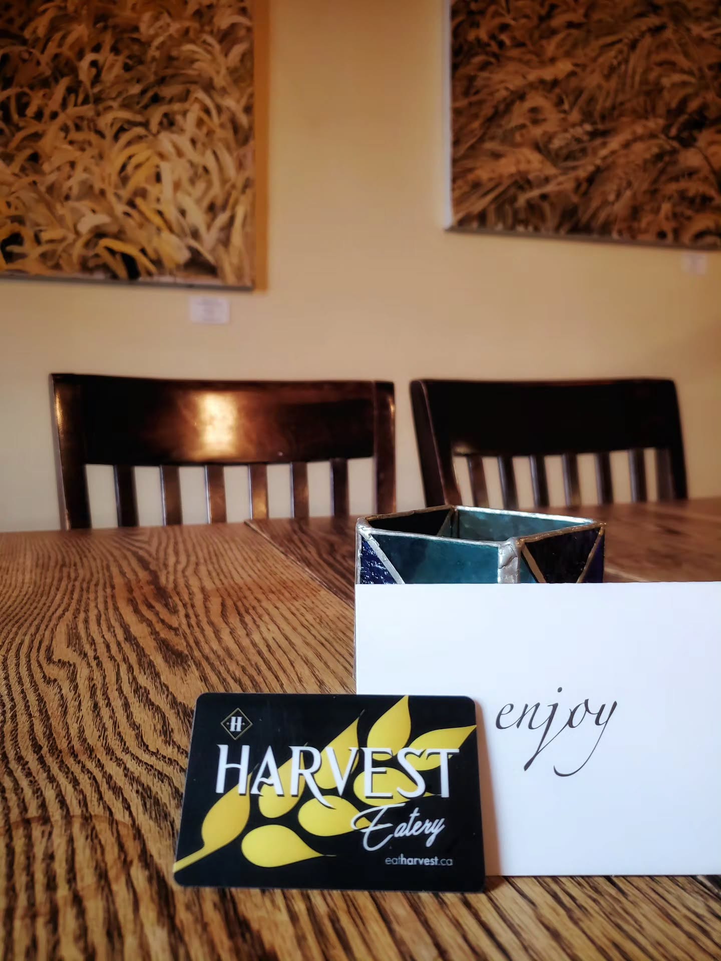 If the way to someone's heart is through their stomach...give the gift of love this holiday season.
Gift Cards are available for purchase at Harvest or over the phone (306.297.3315) during our operating hours.
E-Gift Cards are available for purchase through our website anytime: eatharvest.ca/gc