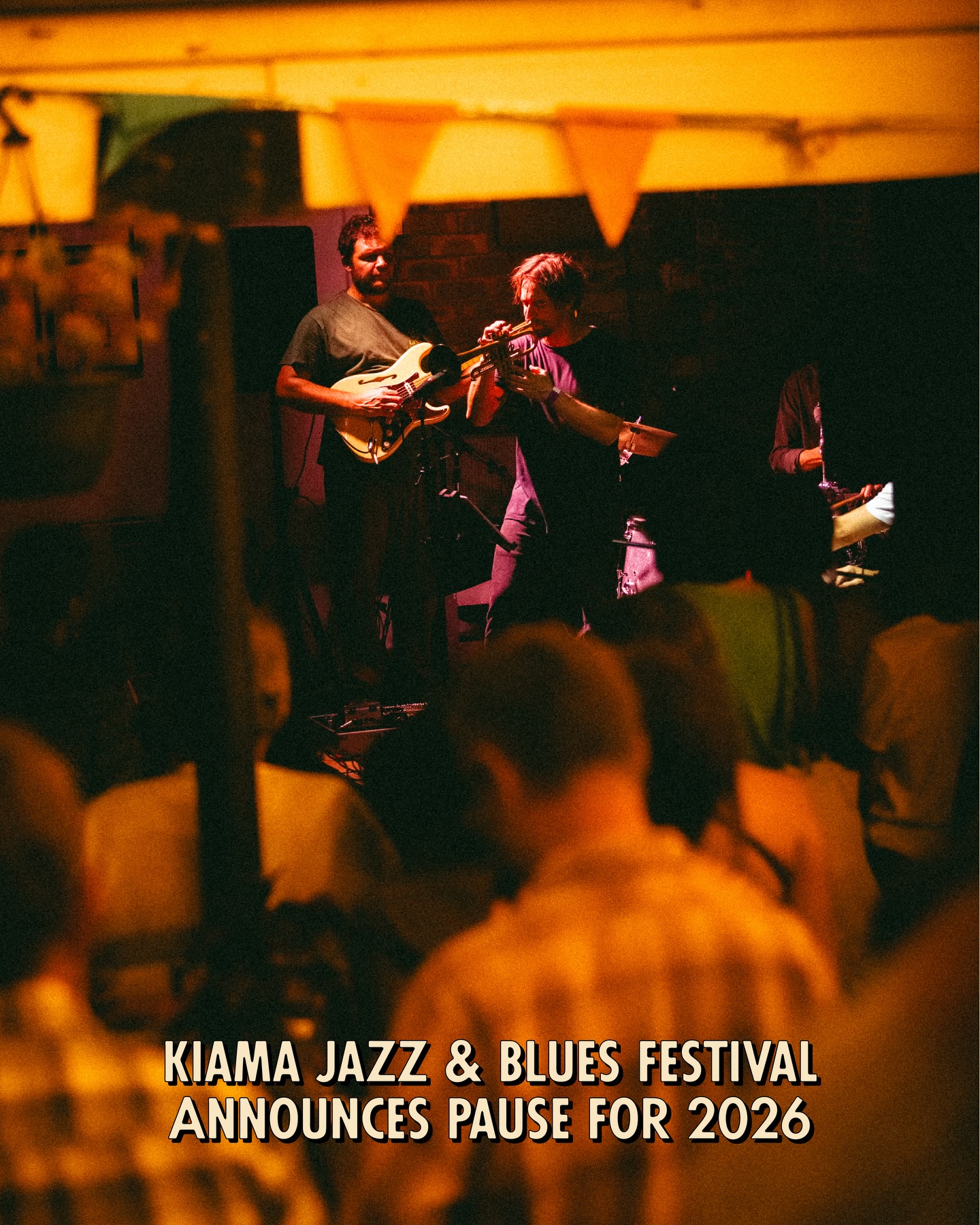 Kiama Jazz and Blues hits pause for March 2026
It’s with great sadness that we have no other choice but to cancel our beloved festival for 2026. We promise to come back better and stronger for 2027, look after your creative community, our musicians, our artists and all the people making the world a happier place. We need them the most them now more than ever 💪 read along at our website or in this post for some of the reasoning behind the pause. https://www.kiamajazzandbluesfestival.com.au/post/kiama-jazz-blues-festival-announces-pause-for-2026