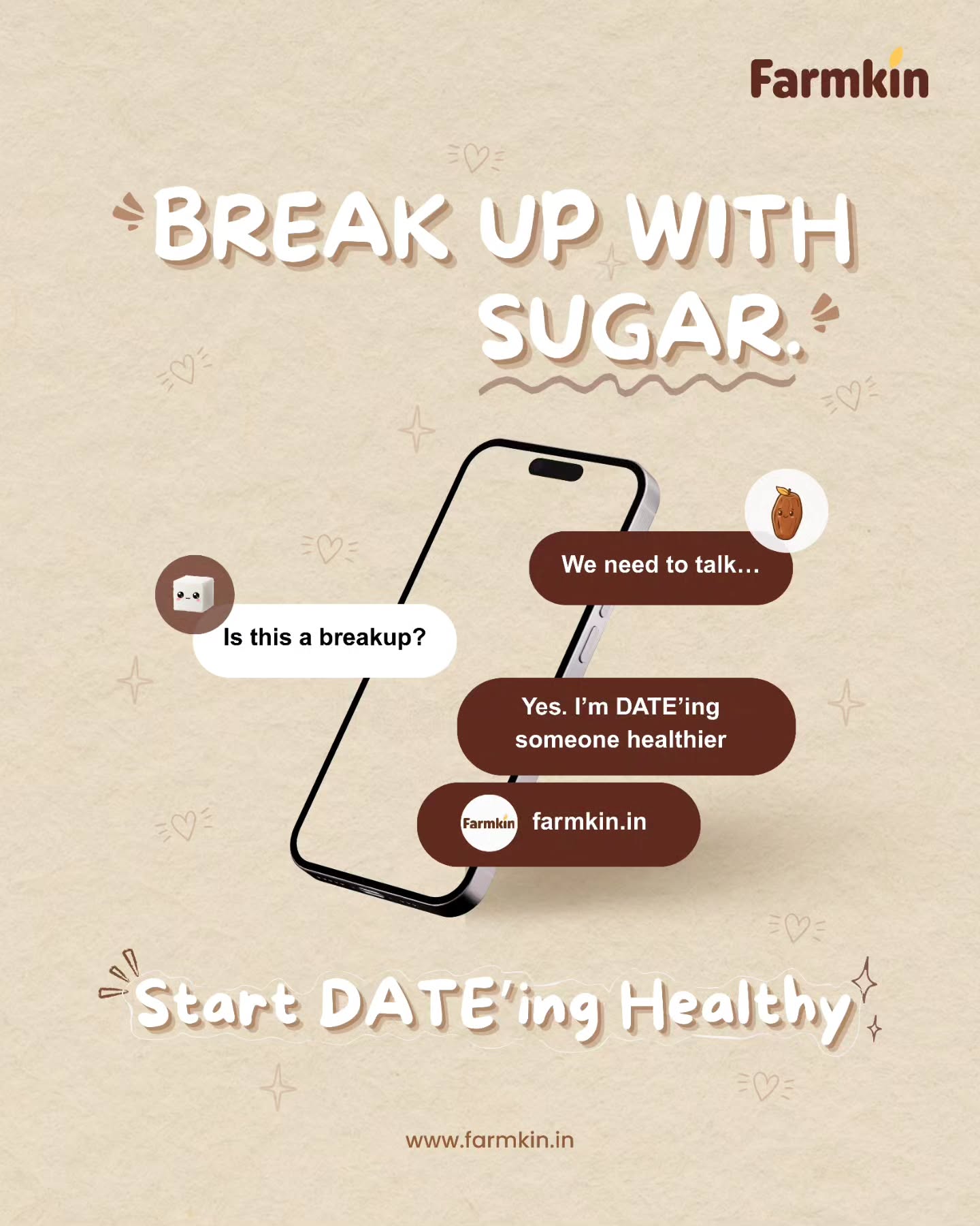 Breaking up with sugar never felt this sweet.
Farmkin Dates = the healthier match.
Comment “YES” if you’re choosing better relationships!
#Farmkin #Dates #HealthyDating #CleanEating #NoSugarAdded #healthylifestyle #trending